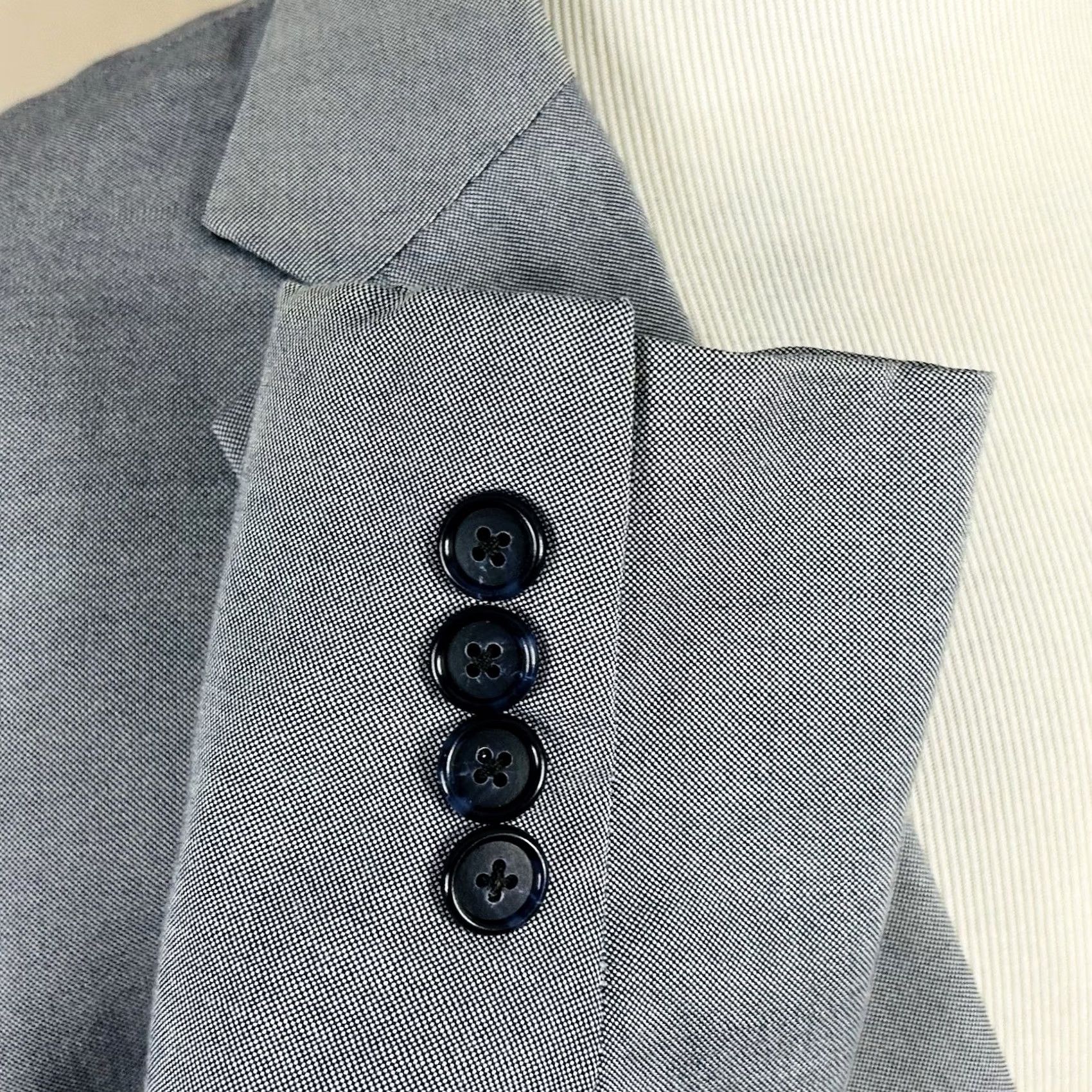 Jos. A. Bank Jos A Bank Sport Coat Gray Cotton Wool 2 Button Double Vented 52R Adult Mens Regular Tailored Fit Jacket Coat Notch Lapel Size US XS / EU 42 / 0 - 6 Thumbnail