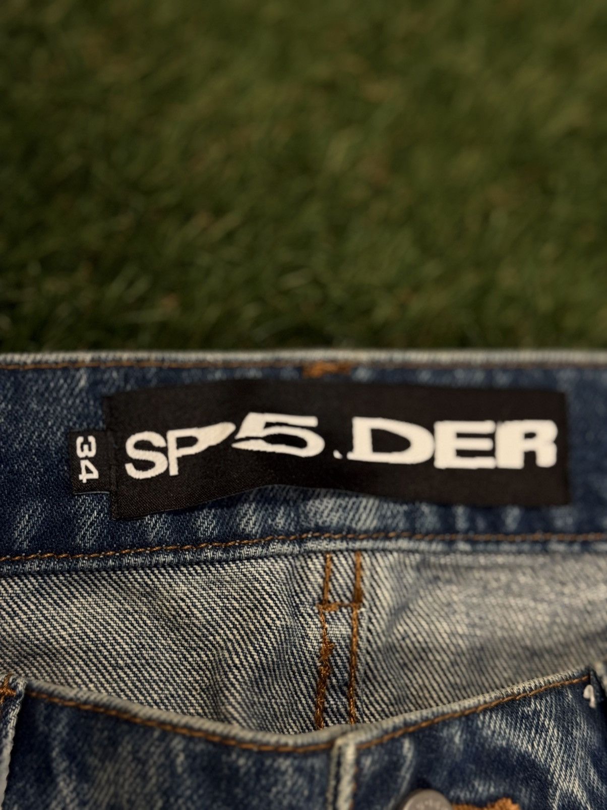 Sp5der Sp5der Worldwide Jean Beluga Denim Pants Size 34 (NEW) Size US 34 / EU 50 - 7 Thumbnail