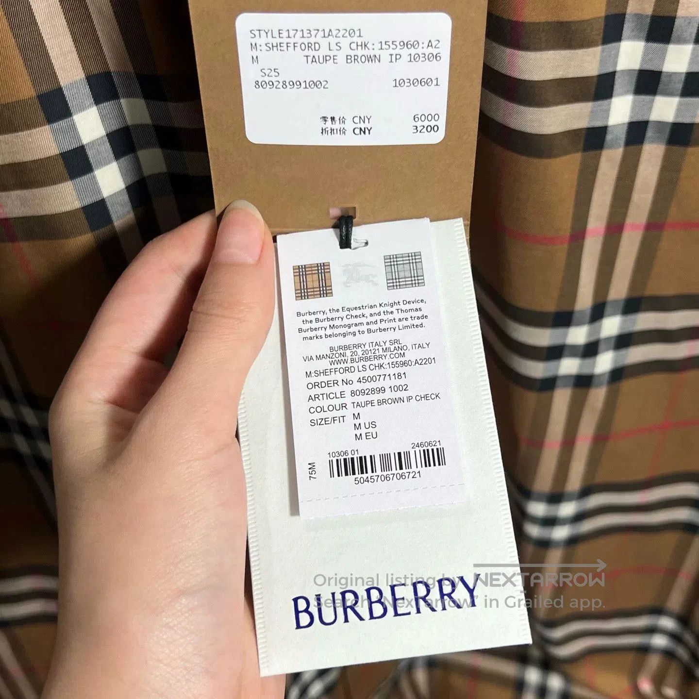 Burberry Burberry Checkered Shirt V1919. Size US M / EU 48-50 / 2 - 5 Thumbnail