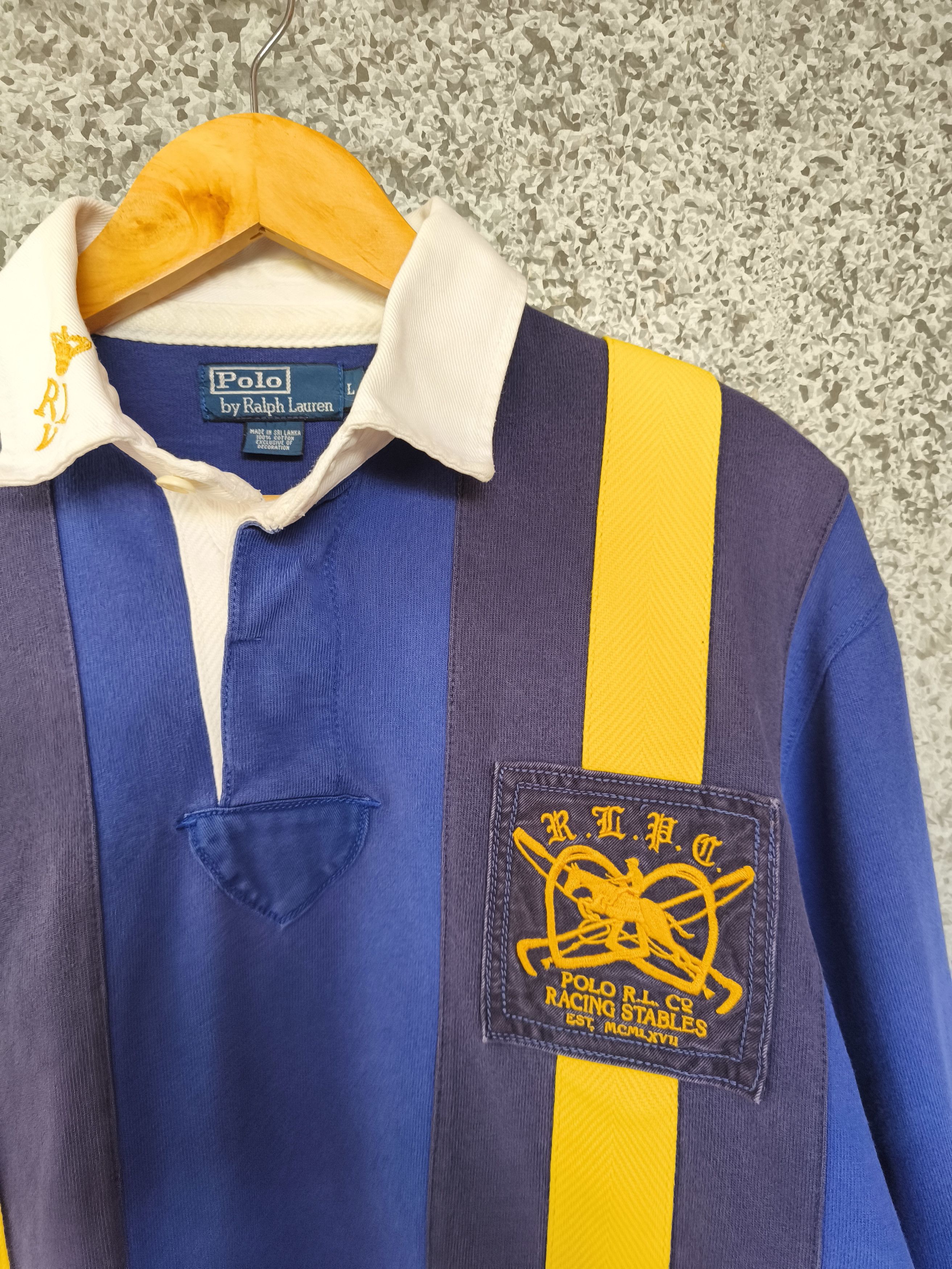 Polo Ralph Lauren 🔥 Rare Polo Ralph Lauren polos long sleeve Polo Rugby Size US L / EU 52-54 / 3 - 5 Thumbnail