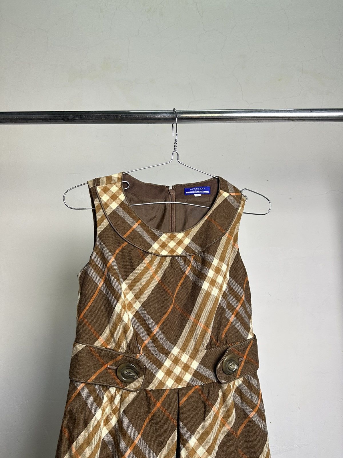 Burberry Burberry Nova Check Midi Dress Size S / US 4 / IT 40 - 2 Thumbnail