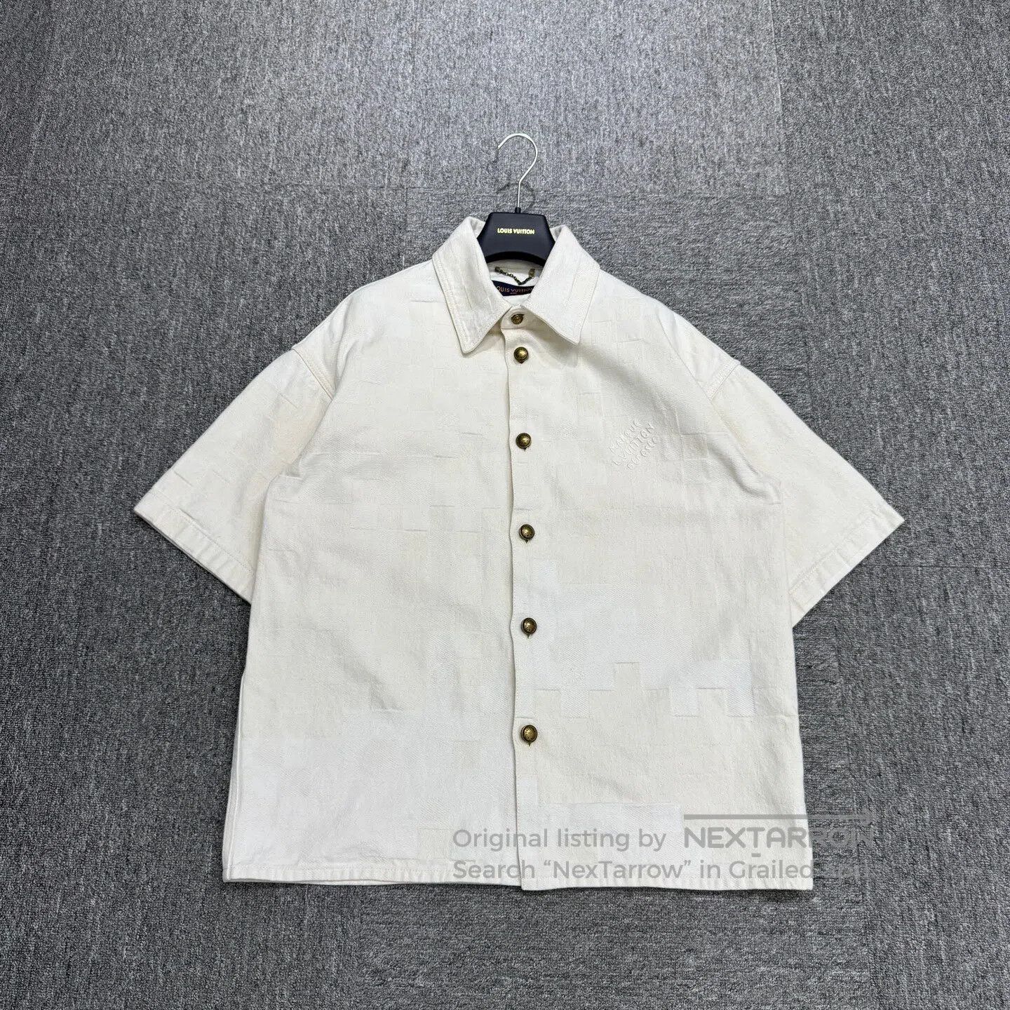 Louis Vuitton Louis Vuitton Checkered denim short-sleeved shirt| Size US M / EU 48-50 / 2 - 1 Thumbnail