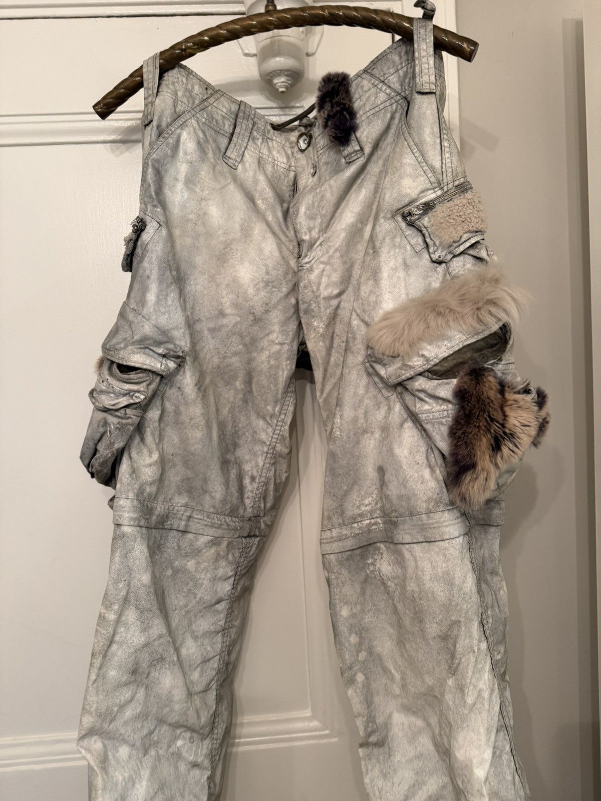 If Six Was Nine If six was nine silver grey pants cargo style Size 27" / US 4 / IT 40 - 6 Thumbnail