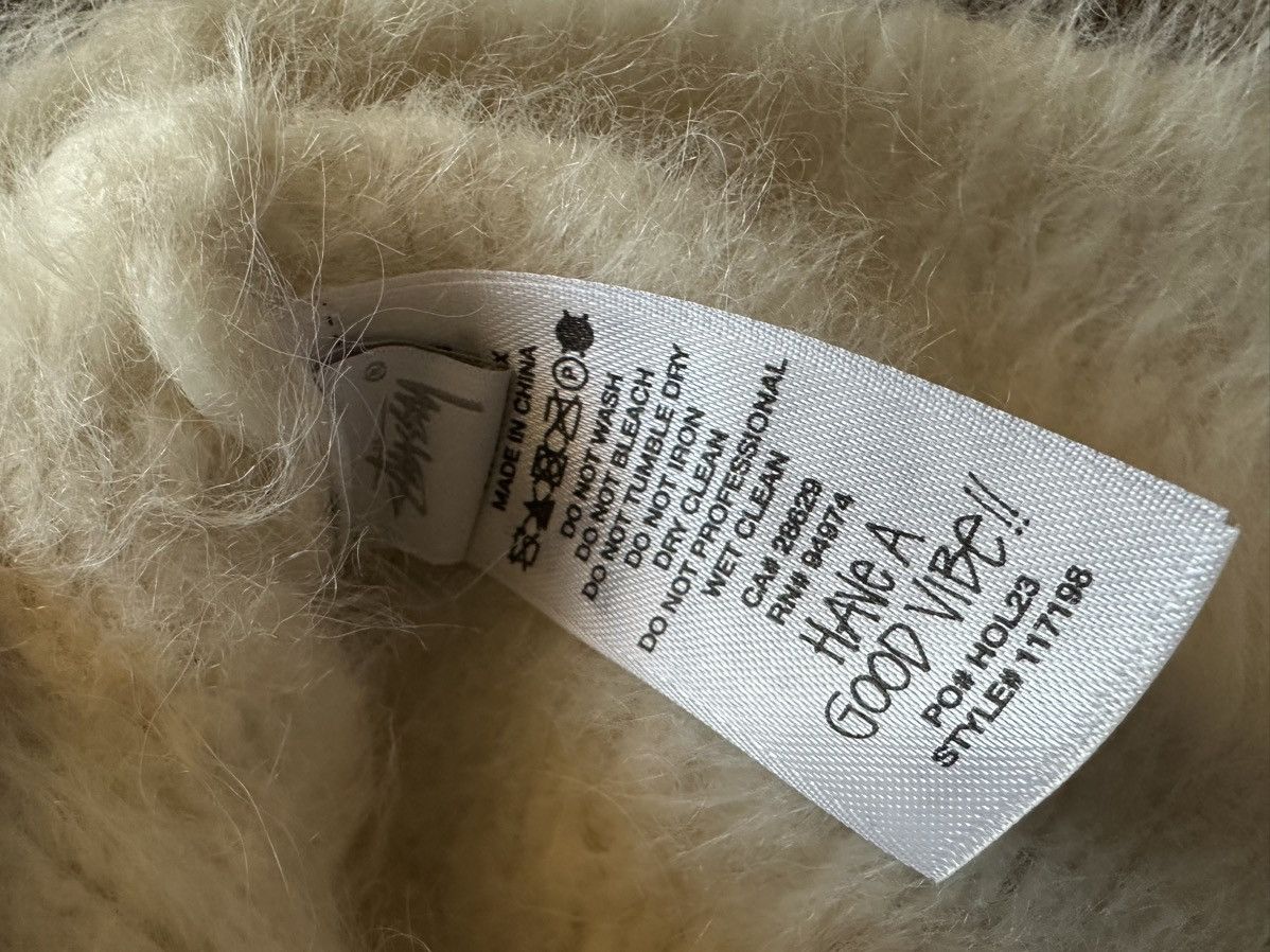 Stussy Stussy Fuzzy Lattice Sweater Ivory size Medium Size US M / EU 48-50 / 2 - 5 Thumbnail