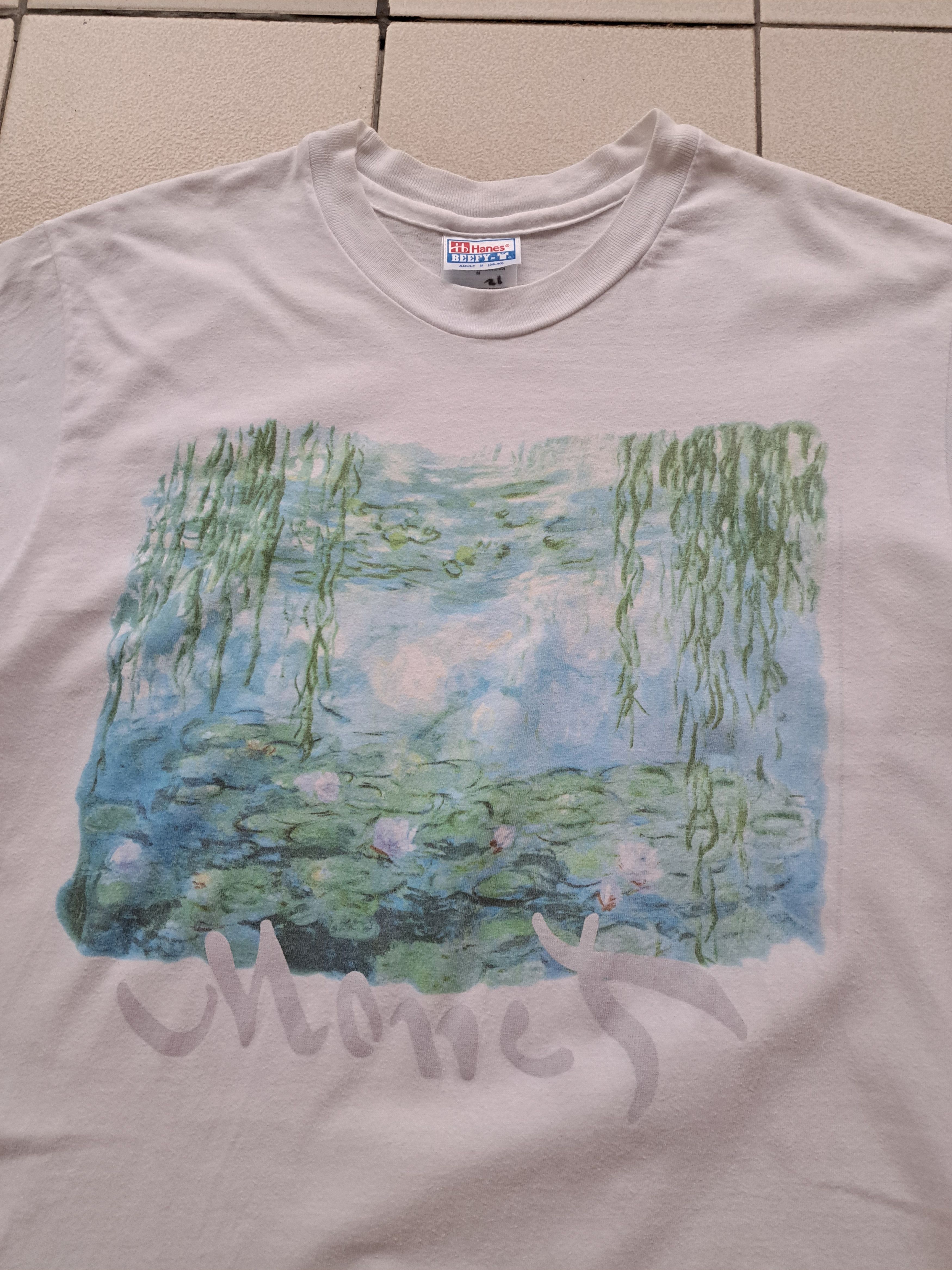 Vintage Vintage Claude Monet 'Water Lilies' T-Shirt Size US M / EU 48-50 / 2 - 2 Thumbnail