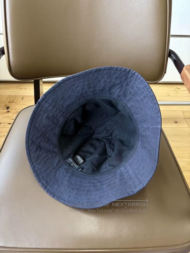 Chanel Chanel Dark blue big brim dress collar design fisherman's Size ONE SIZE - 7 Thumbnail