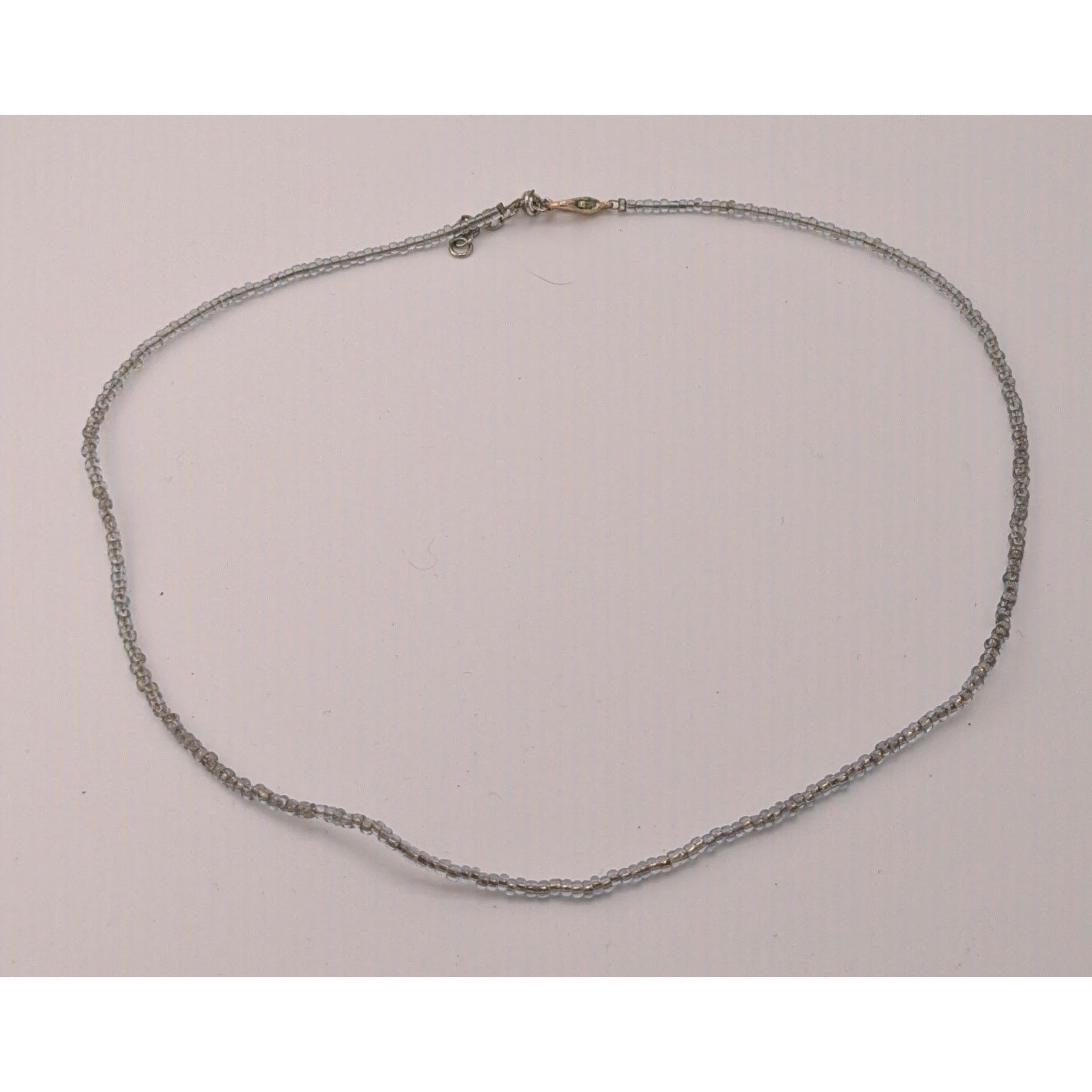 Handmade Simple Casual Handmade Silver-Tone Glass Beaded Necklace Size ONE SIZE - 6 Thumbnail