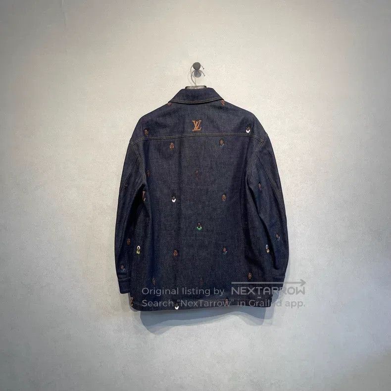 Louis Vuitton Louis Vuitton SS24 monogram logo embroidered denim shirt Size US S / EU 44-46 / 1 - 2 Thumbnail