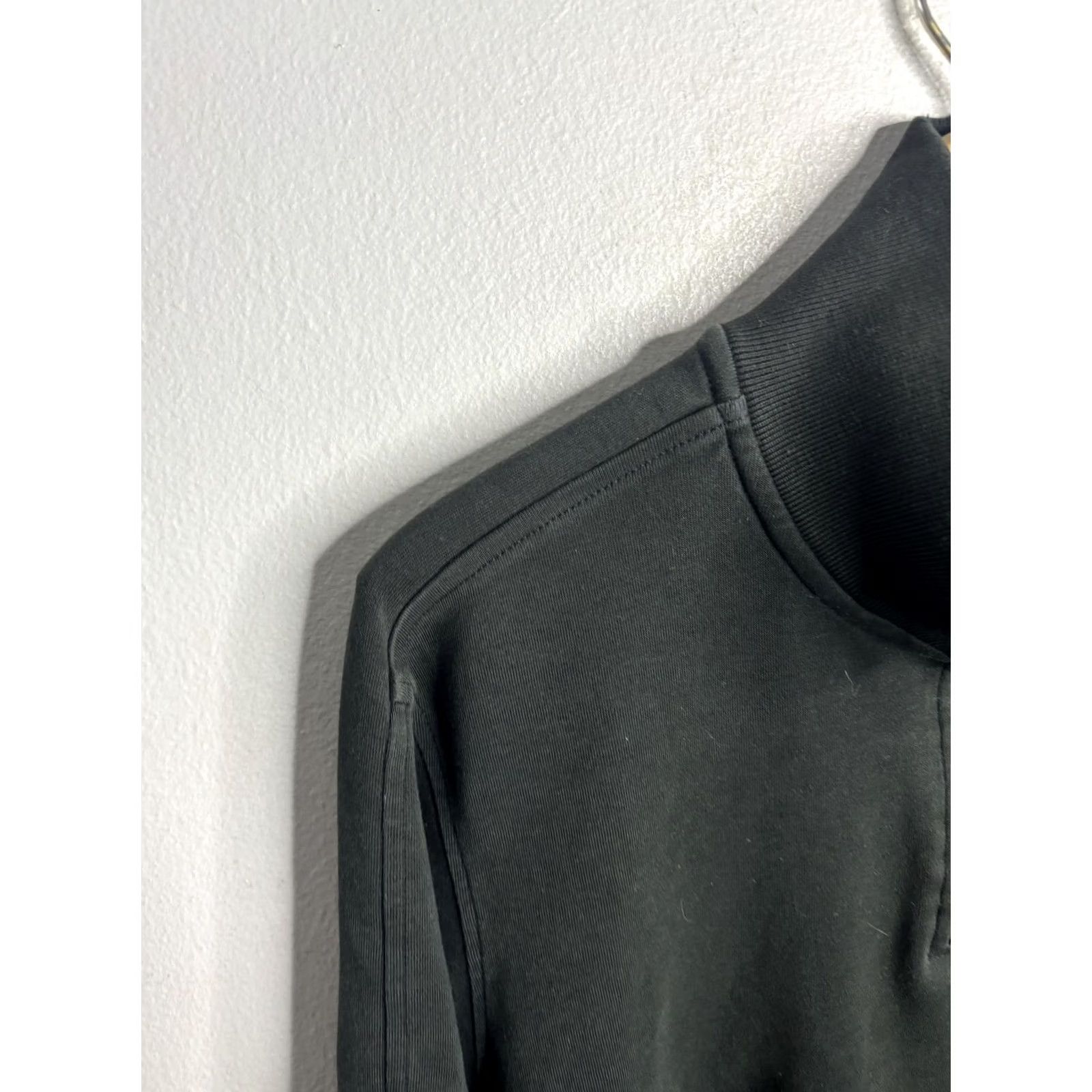 Lacoste VINTAGE Lacoste Pullover Sweater Mens M Black 1/4 Zip Croc Logo Long Sleeve Size US M / EU 48-50 / 2 - 2 Thumbnail