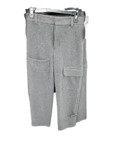 Wool flannel pant in grey