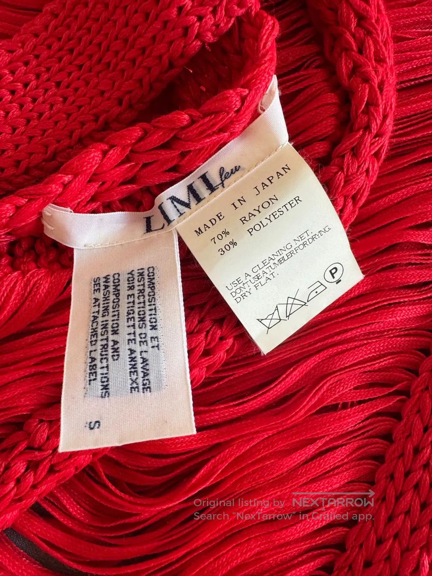 Comme des Garcons Red Knit Top by Limi Feu. Size M / US 6-8 / IT 42-44 - 9 Thumbnail