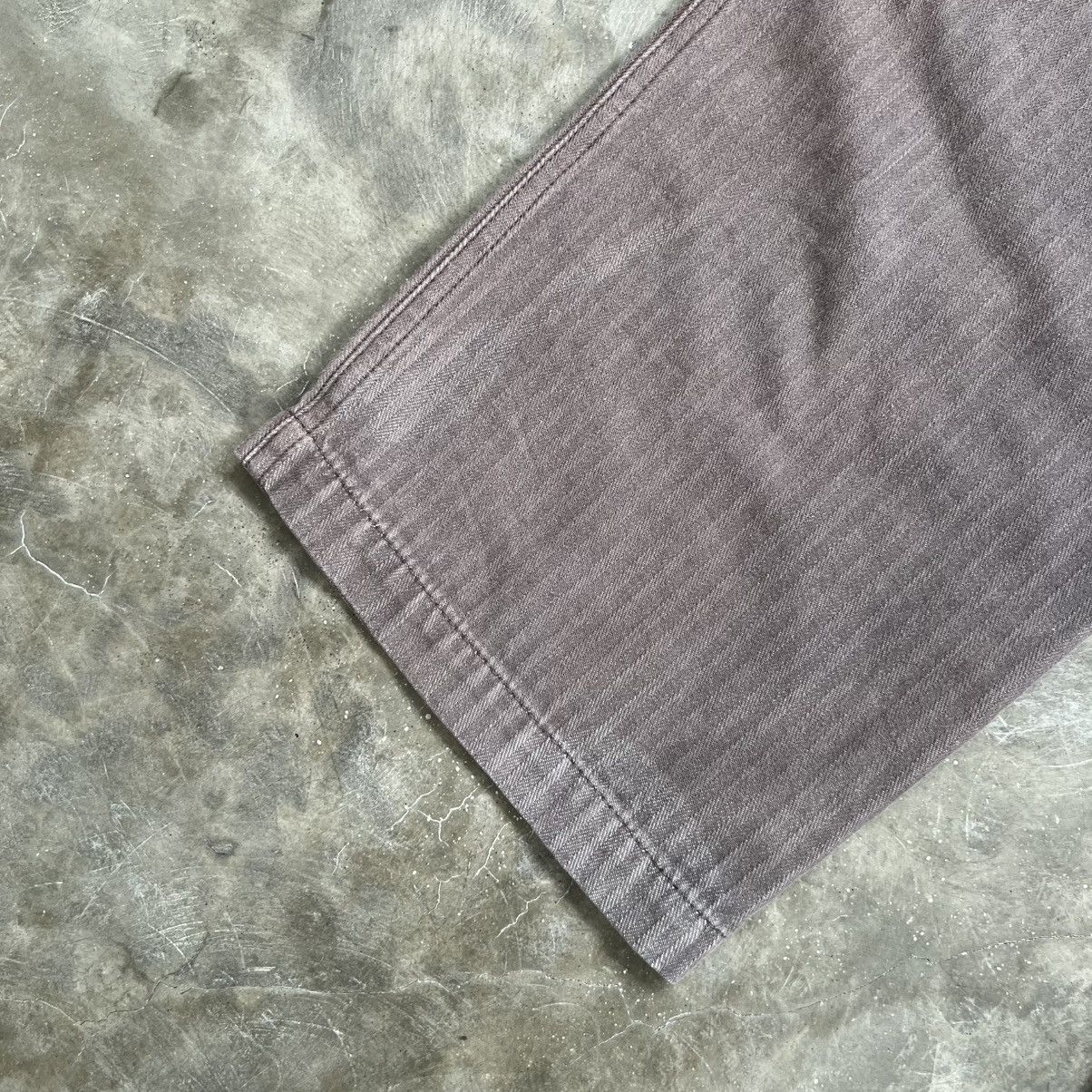 VERRI Verri Washed Snape Panel Pinstripe Regular Fit Pants Size US 34 / EU 50 - 13 Thumbnail