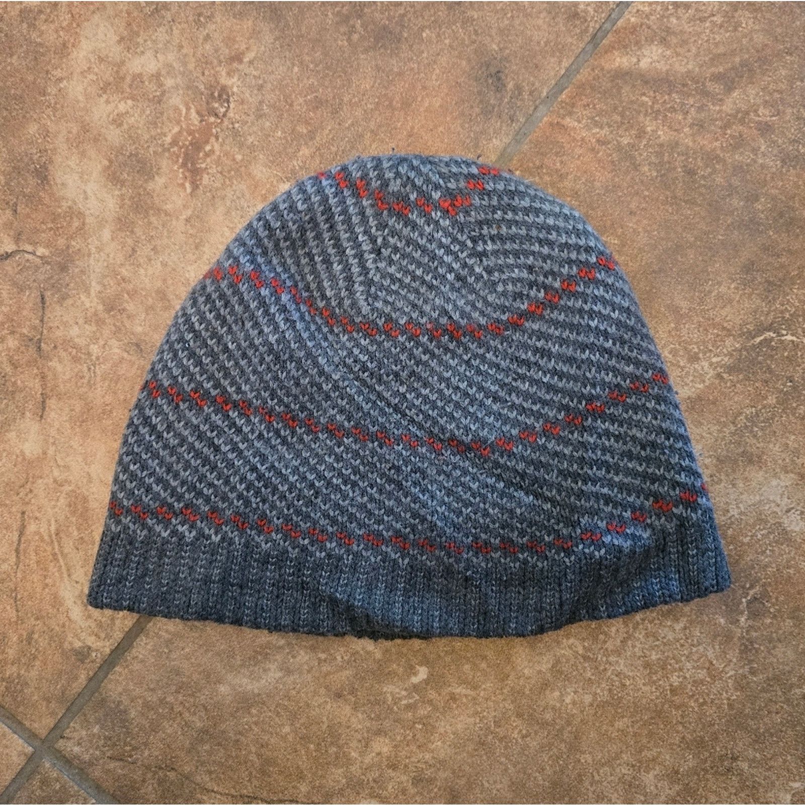 Other Grey Line Detailed Knit Beanie Size ONE SIZE - 1 Thumbnail