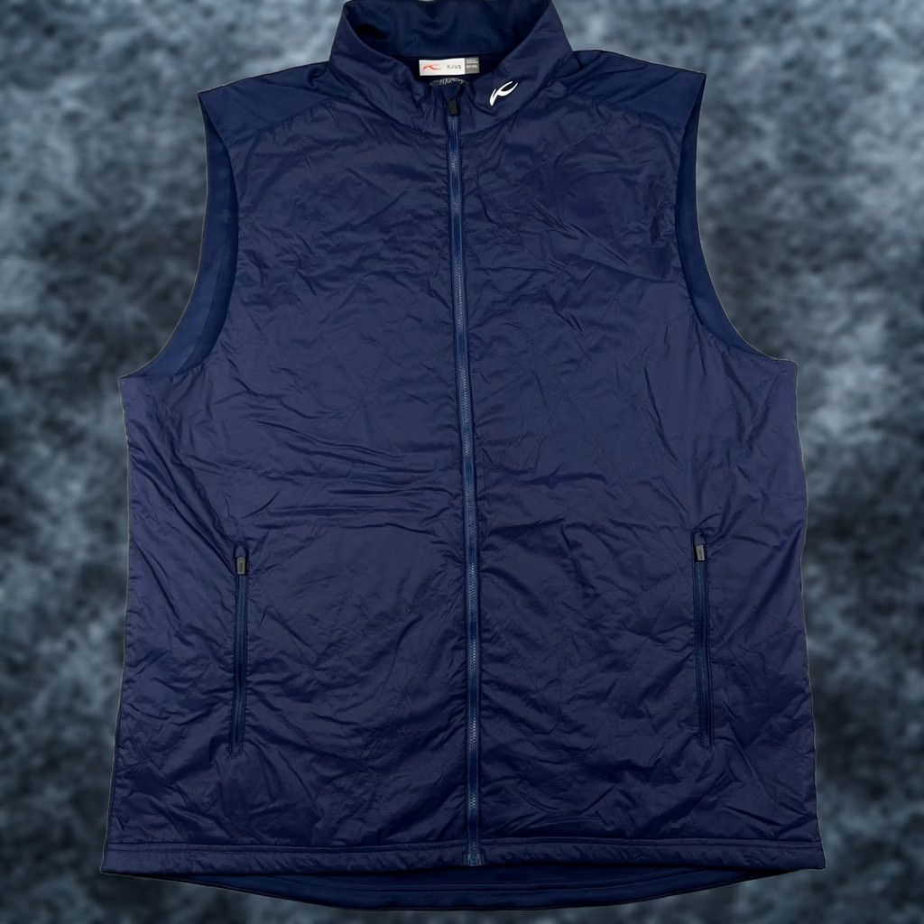 KJUS KJUS Vest Golf Windbreaker Blue 5XL Performance Full Zip Jacket Men Size US XXL / EU 58 / 5 - 1 Thumbnail