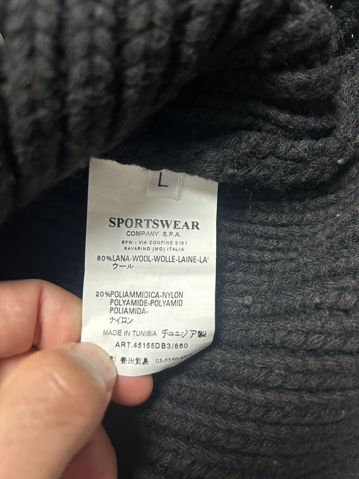 Stone Island Stone Island Military Wool Knit Size US L / EU 52-54 / 3 - 4 Thumbnail