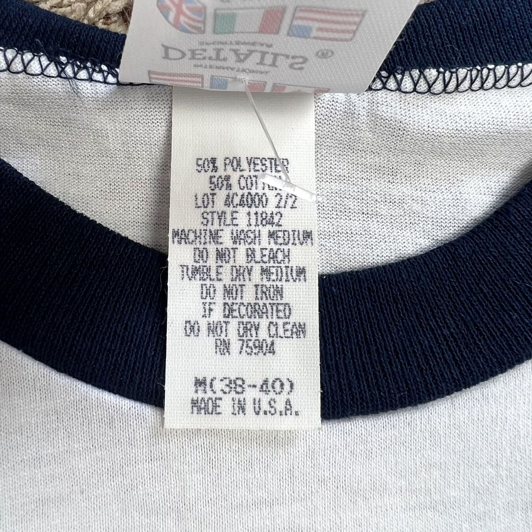 Nautica VINTAGE Nautical Sail Boat Puff Print Graphic Shirt M White 50/50 USA 90s Unisex Adults Mens Womens Size US M / EU 48-50 / 2 - 7 Thumbnail