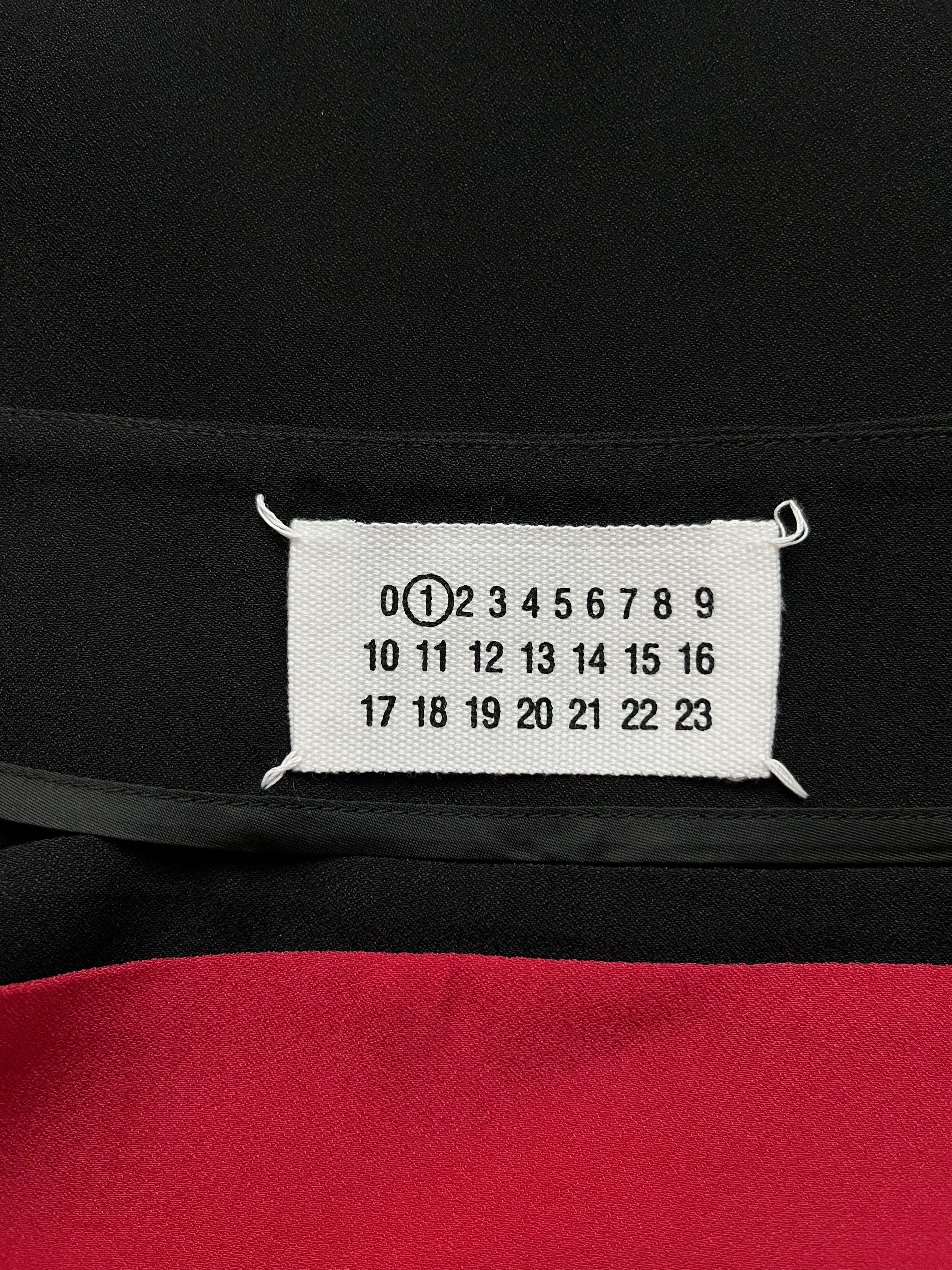 Maison Margiela ⚡️QUICK SALE⚡️2008 Margiela Red Black Wrap Around Skirt Size 28" / US 6 / IT 42 - 5 Thumbnail