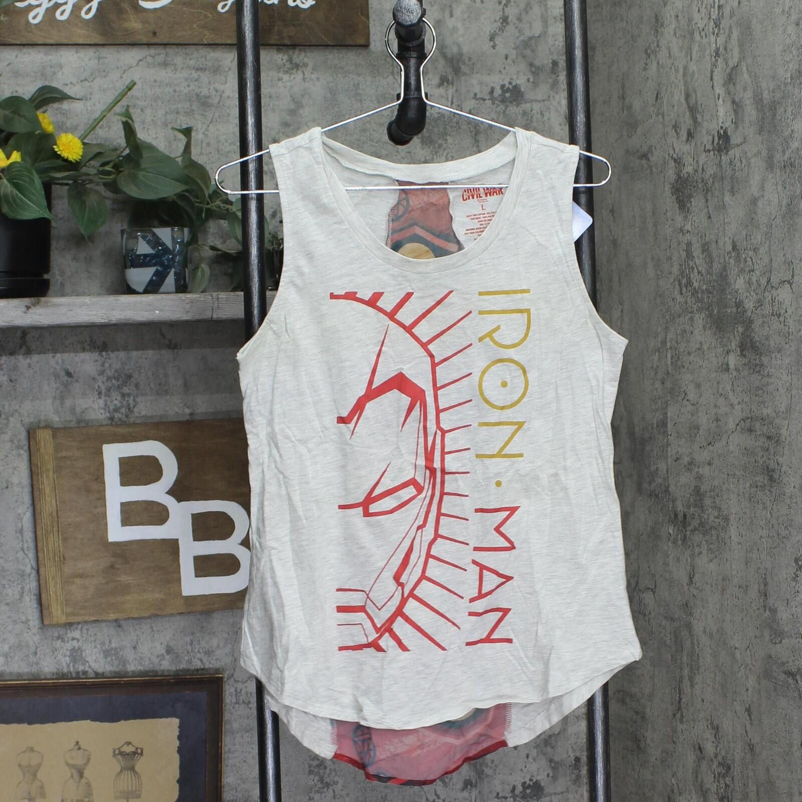 Other Nwt Hybrid Juniors Marvel Ironman Graphic Tank Top Gray L Size L / US 10 / IT 46 - 1 Thumbnail