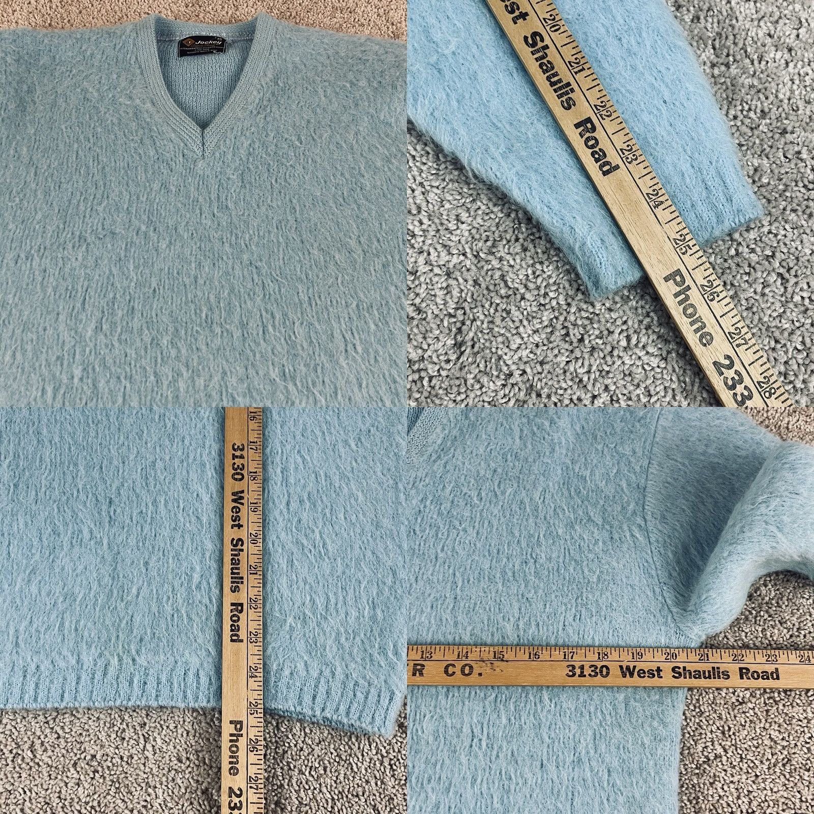 Jockey Vintage Jockey Aqua Skag Mohair Sweater Mens Medium Blue Denim Size US M / EU 48-50 / 2 - 8 Thumbnail