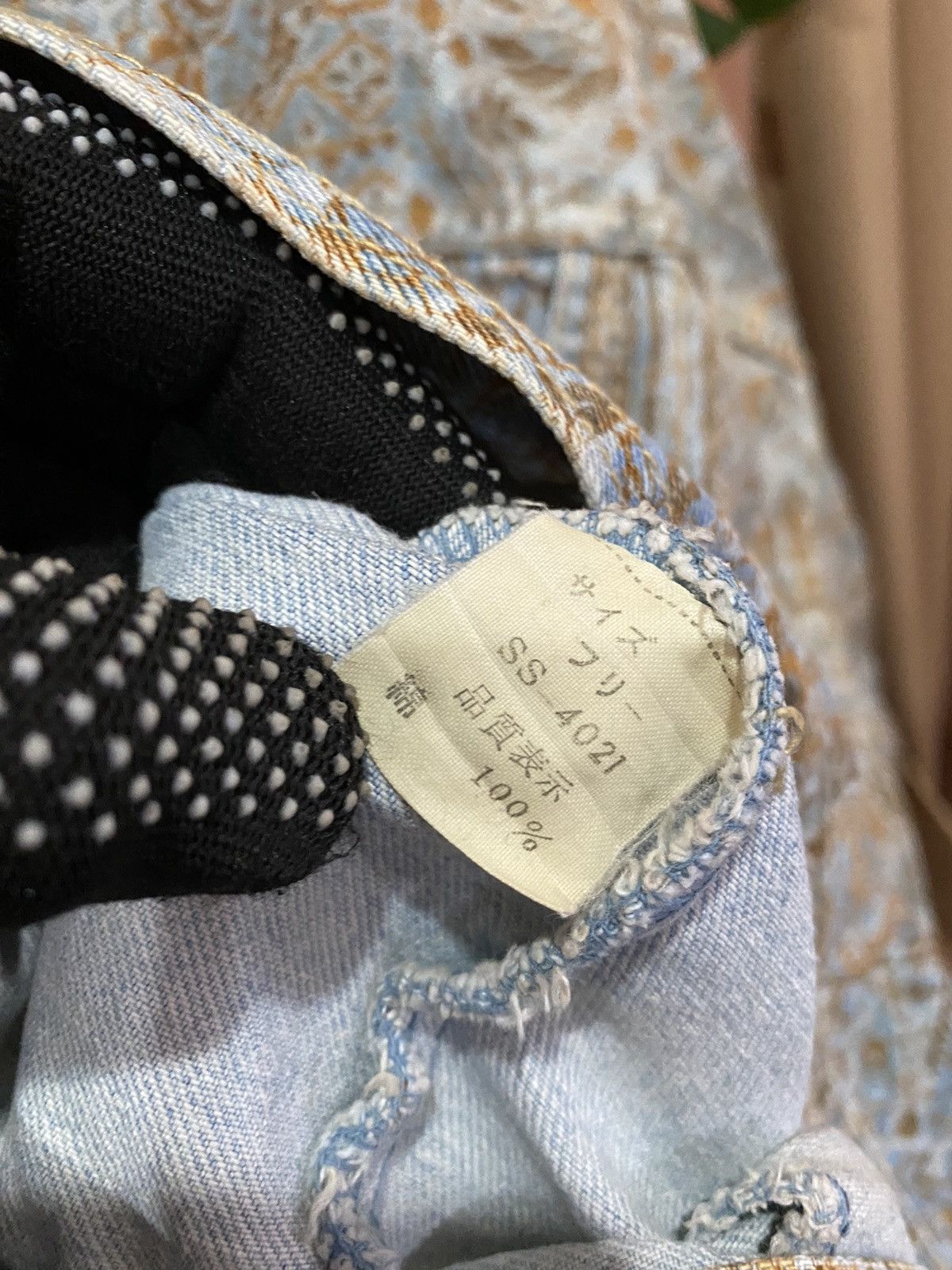 Japanese Brand Sweet Camel Vintage Printed Denim Jacket – Unique Streetwear Size US L / EU 52-54 / 3 - 11 Thumbnail