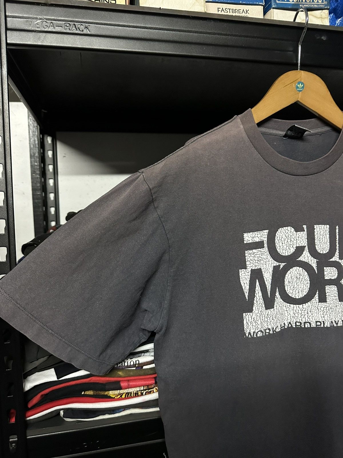 FCUK × Vintage Thrashed Vintage Fcuk Work Jeans Sun Faded Tee Size US L / EU 52-54 / 3 - 5 Thumbnail
