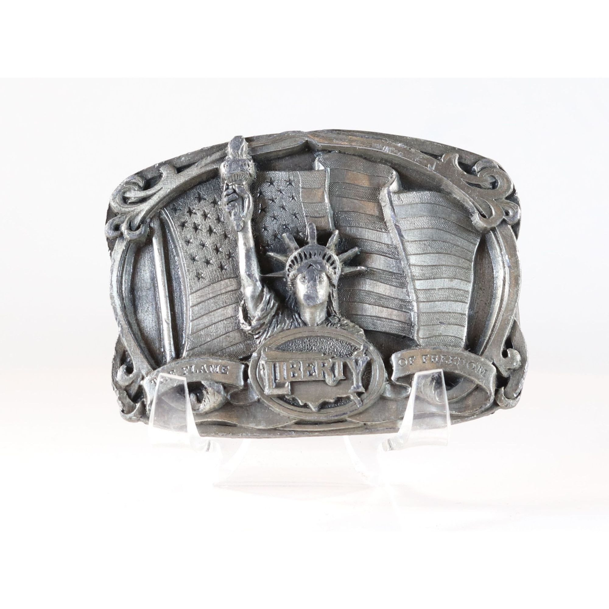 Vintage Belt Buckle Statue of Liberty The Flame of Freedom 1985 by B Size ONE SIZE - 1 Thumbnail