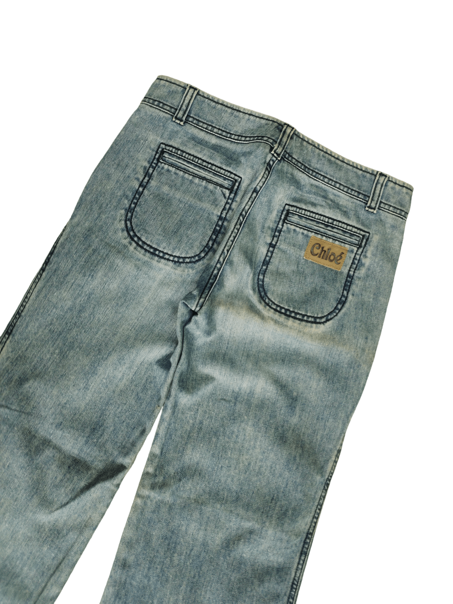 Chloe Flare Jeans Vintage 90s Chloe Release Hem Boot Cut Size 27" / US 4 / IT 40 - 16 Thumbnail