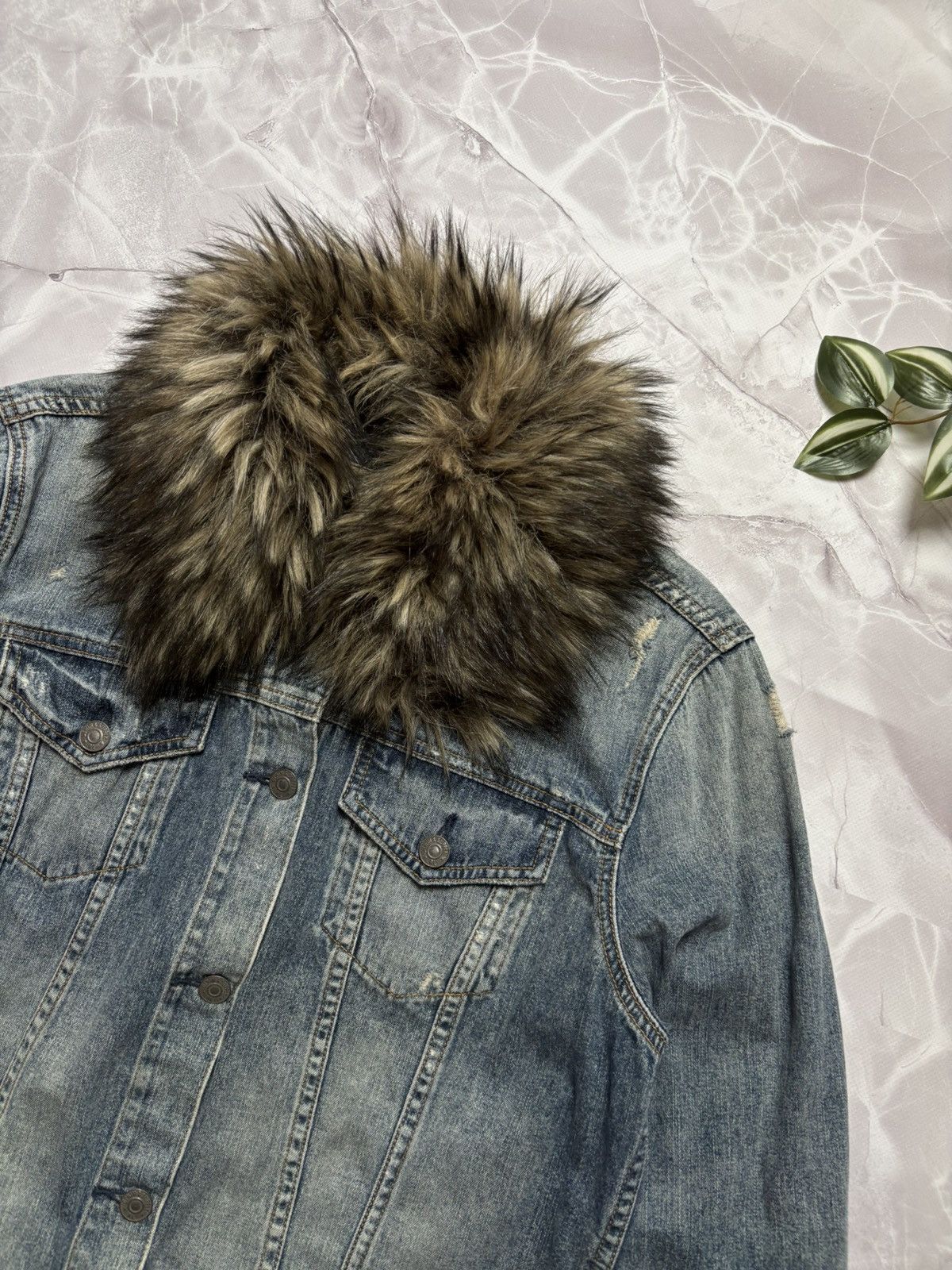 Denim & Supply Ralph Lauren × If Six Was Nine × Ralph Lauren Denim & Supply Ralph Lauren Jacket Faux Fur Collar Women XL Size XL / US 12-14 / IT 48-50 - 2 Thumbnail