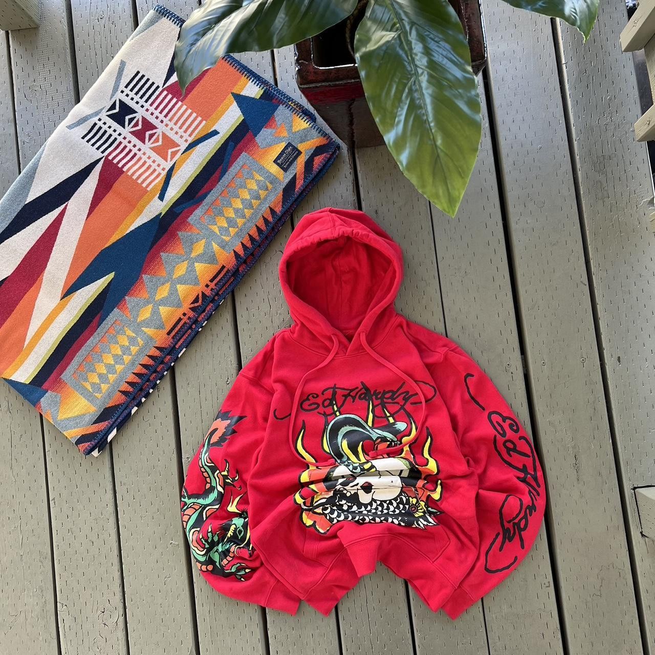 Ed Hardy Ed Hardy Zip Hoodie y2k vintage drip grunge audigier