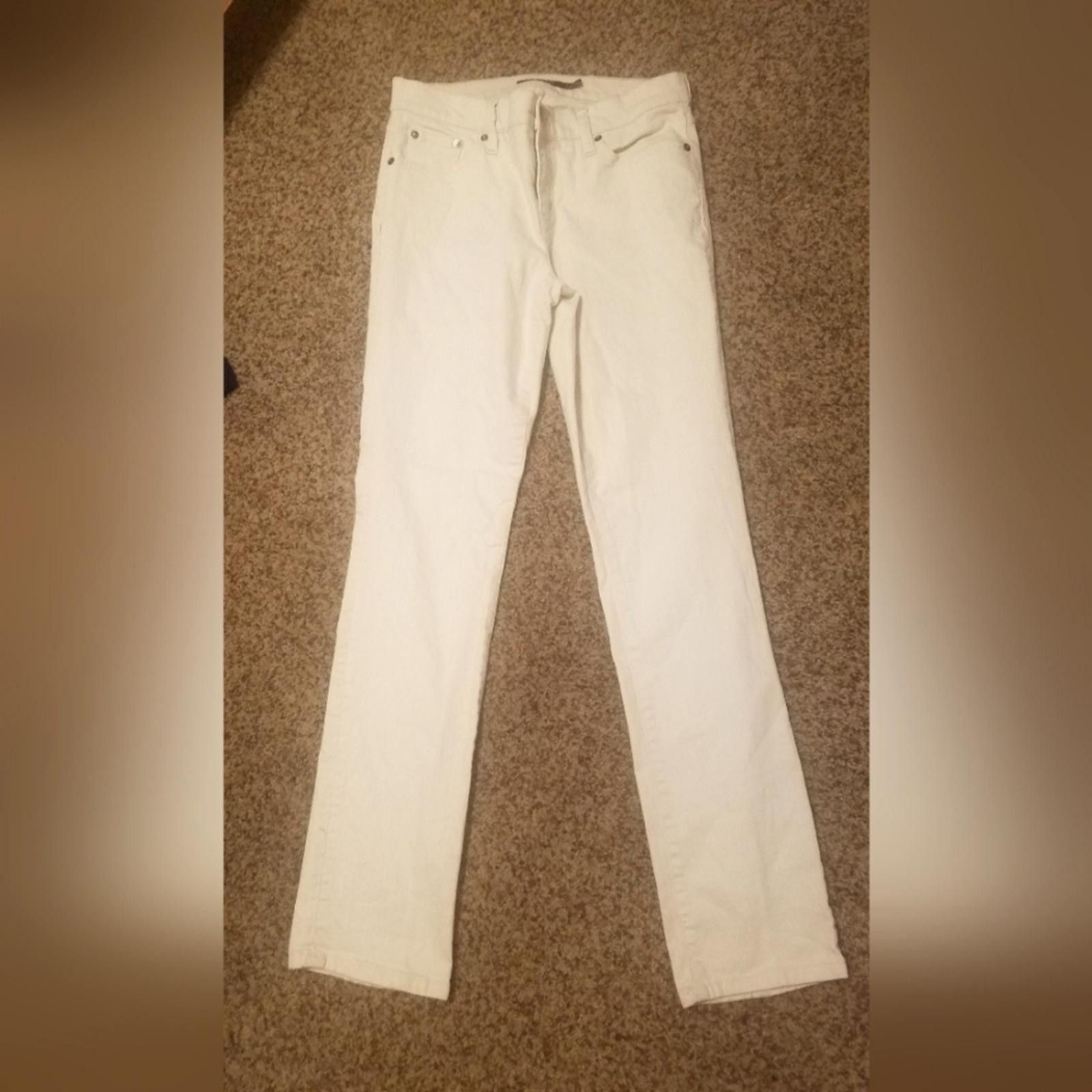 Lauren Ralph Lauren Lauren Ralph Lauren Cream Modern Straight Pants Size 4 Size 27" / US 4 / IT 40 - 2 Thumbnail
