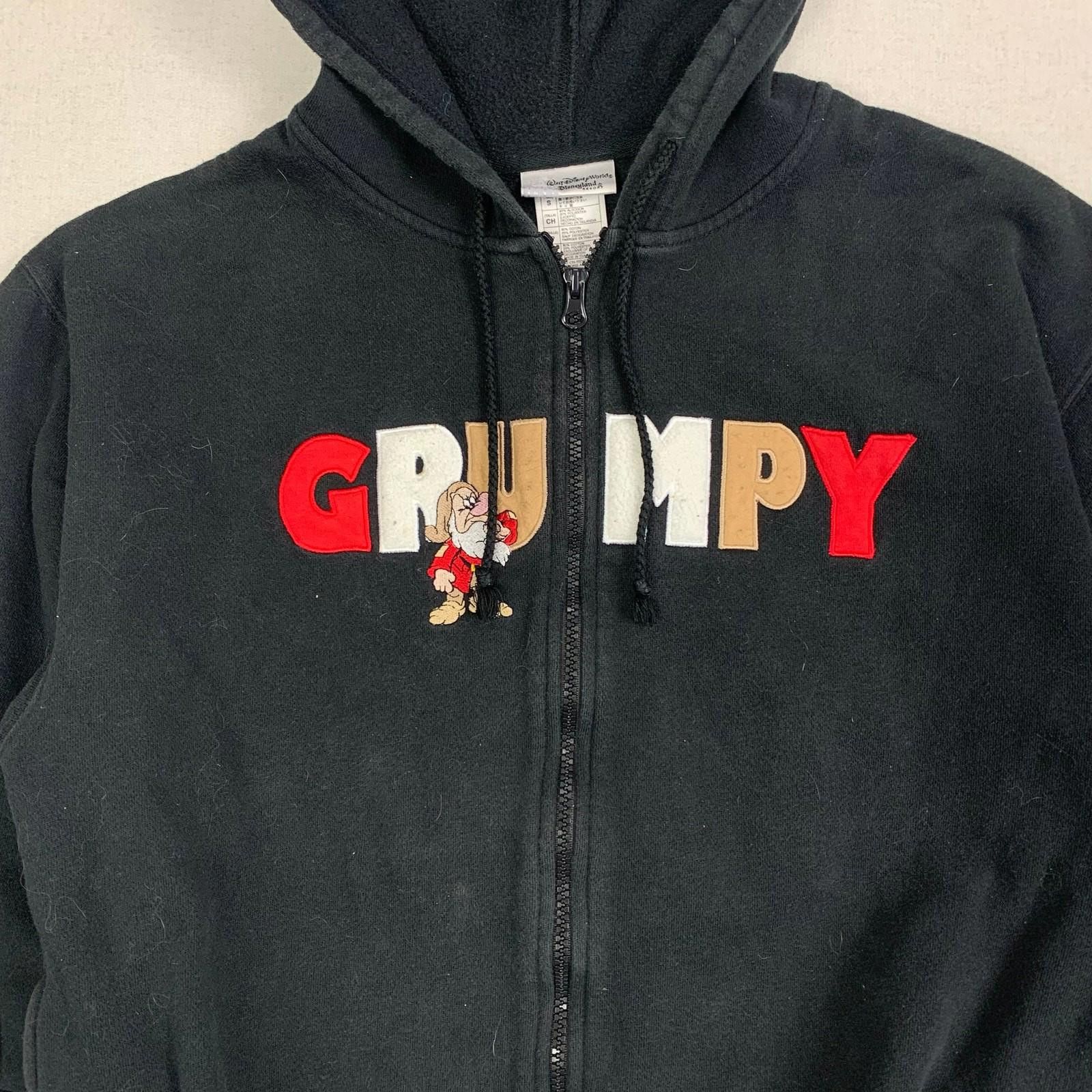 Disney Grumpy Seven Dwarves Disney Full Zip Hoodie Sweater S Y2K Size US S / EU 44-46 / 1 - 7 Thumbnail
