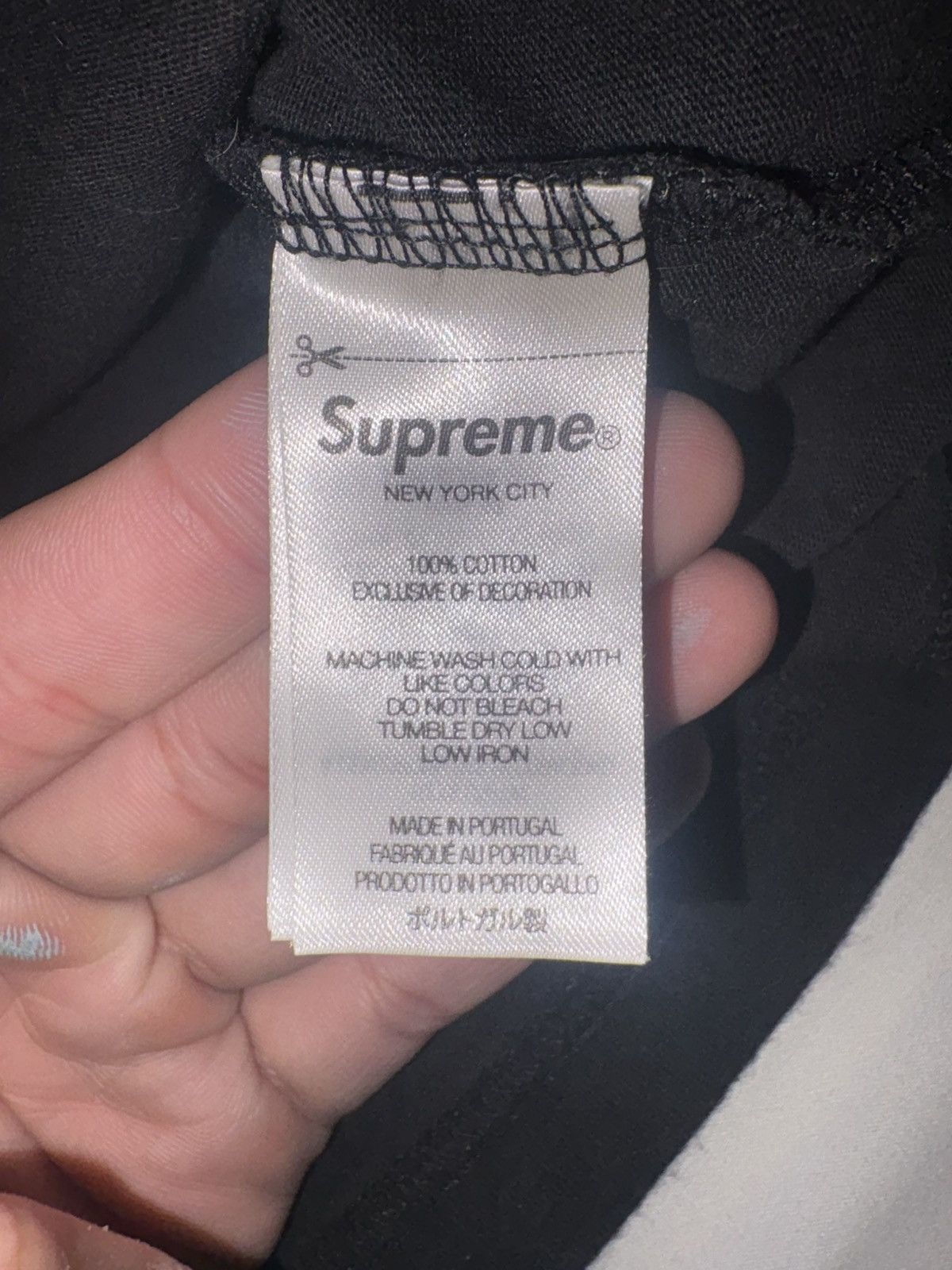 Supreme Supreme Cursive Tee Black (XL) – Authentic Size US XL / EU 56 / 4 - 5 Thumbnail