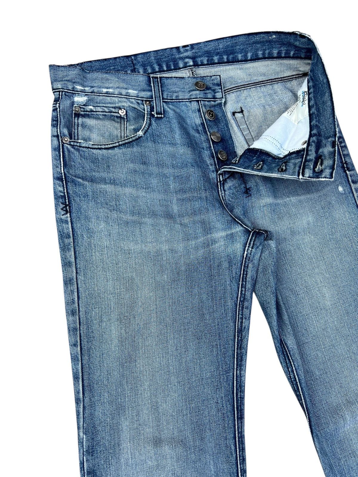 Ksubi Ksubi Dee Dee Vintage Indigo Distress Denim Jeans L 35.5 Size US 30 / EU 46 - 8 Thumbnail