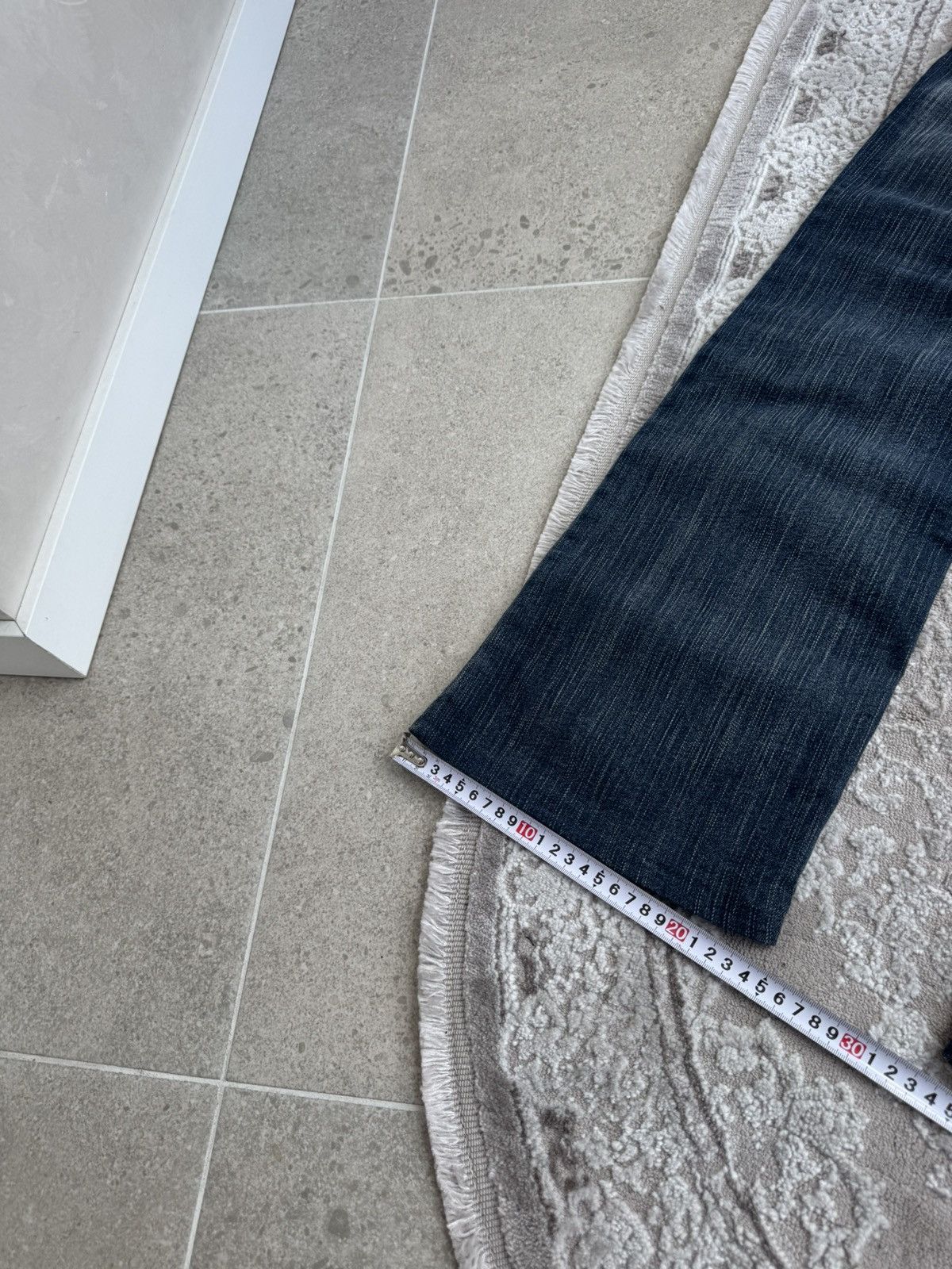Japanese Brand vintage 2000s wide leg express darkwash y2k flared jeans Size 40" / US 18 - 5 Thumbnail