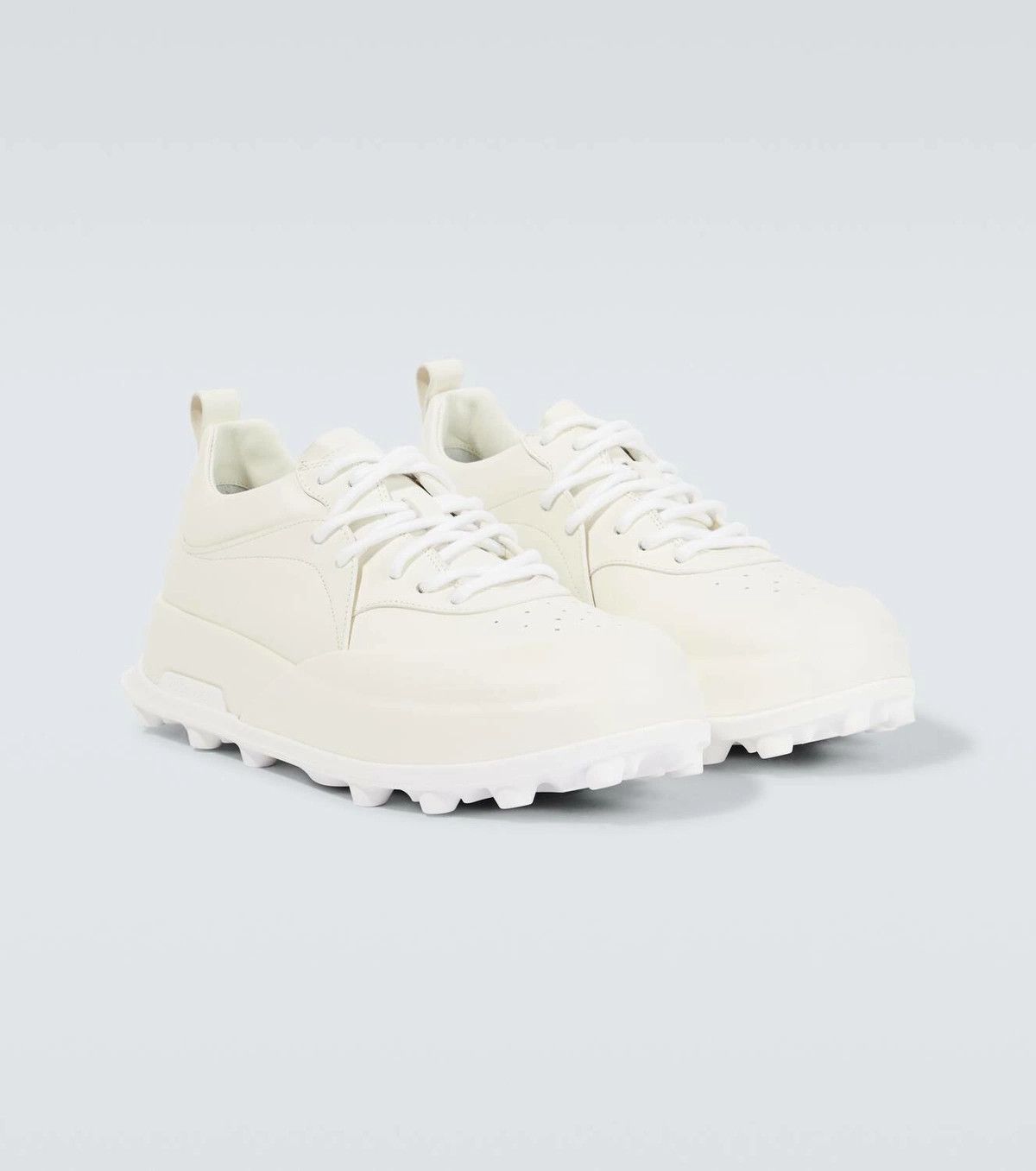 Jil Sander o1y1124 Low-Top Leather Sneakers in Porcelain Size US 9 / EU 42 - 1 Thumbnail