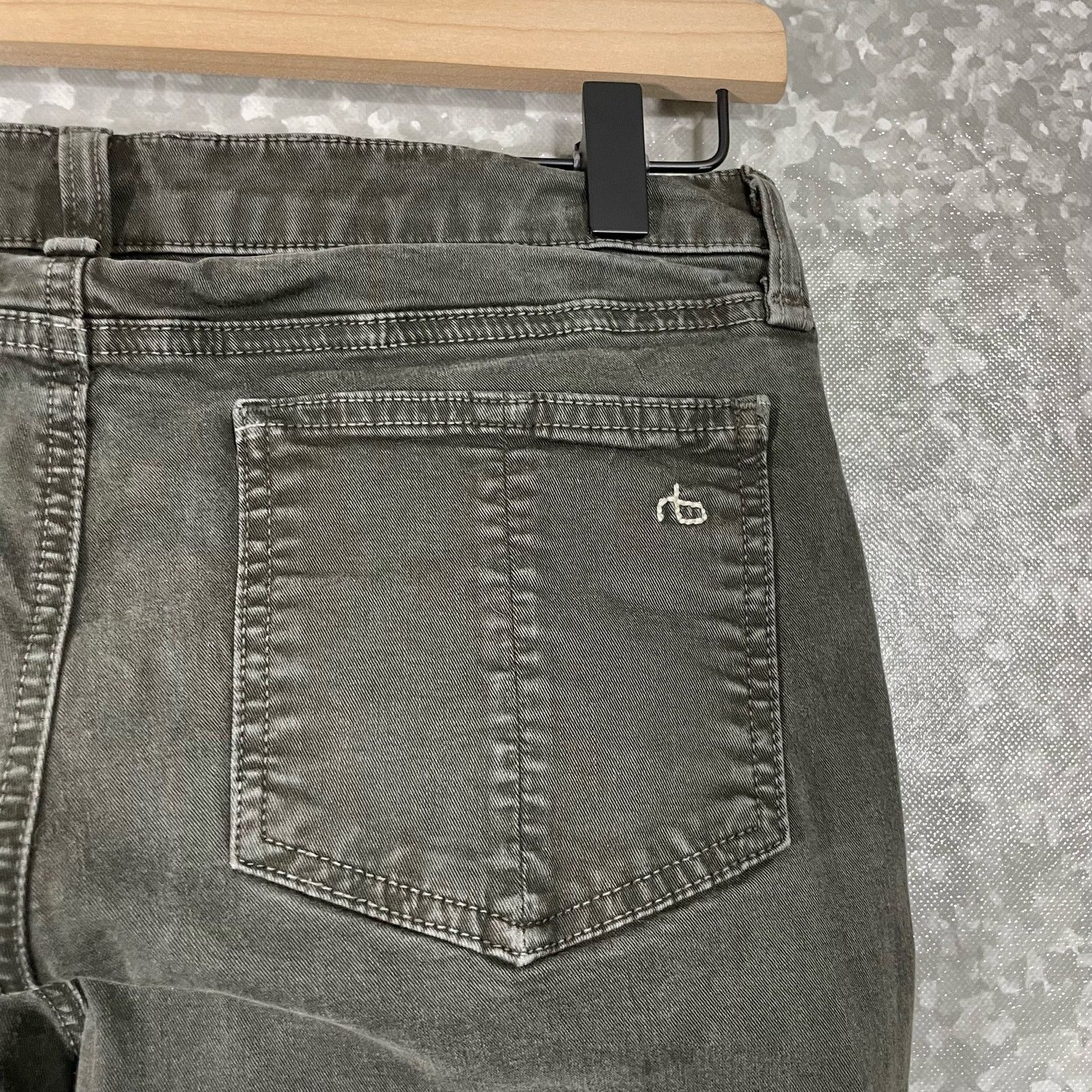 Rag & Bone Rag & Bone Jean Hunter Green/Black Legging Jeans - Size 28 Size 28" / US 6 / IT 42 - 7 Thumbnail