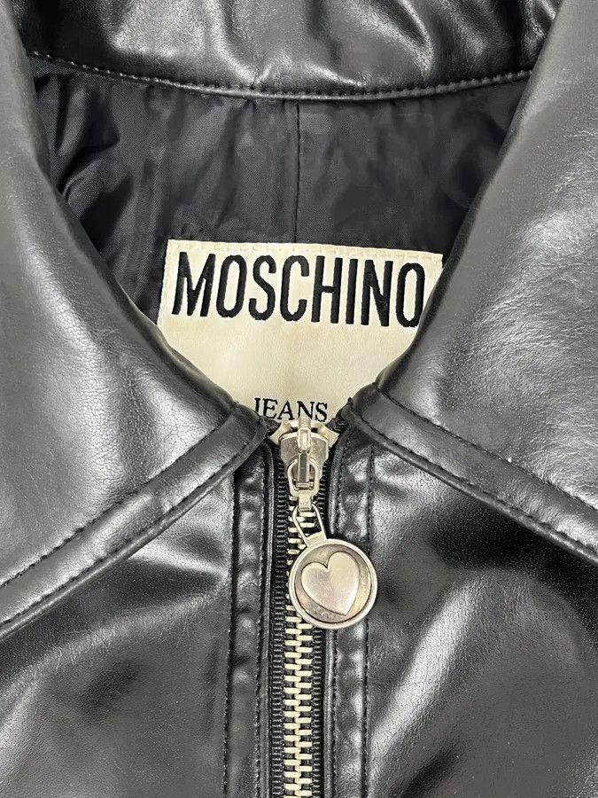 Moschino 2000s Moschino Black Painted Effect Light Jacket Size M / US 6-8 / IT 42-44 - 9 Thumbnail
