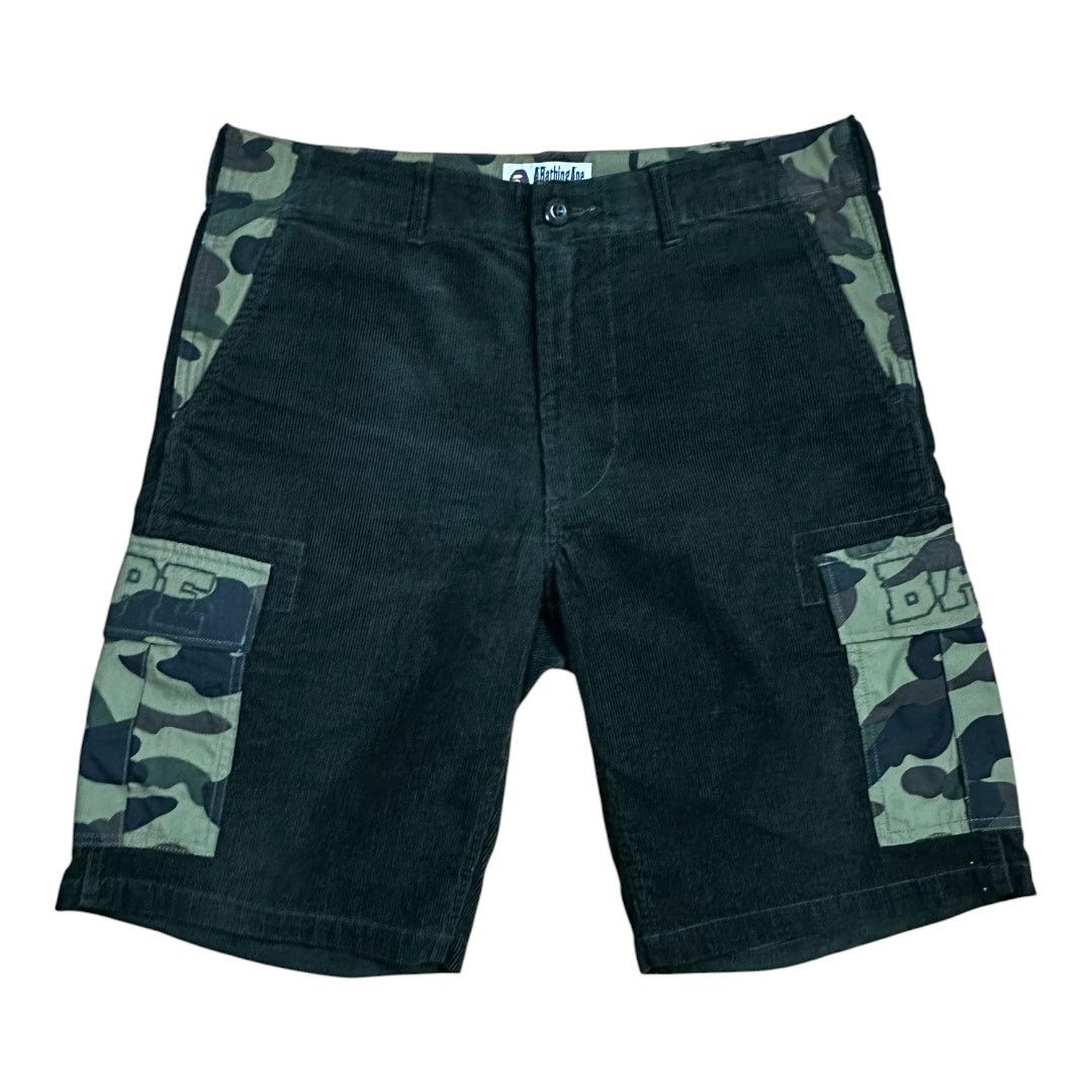 Bape M 32 Waist Bape Corduroy Camo Cargo Shorts Size US 32 / EU 48 - 1 Thumbnail