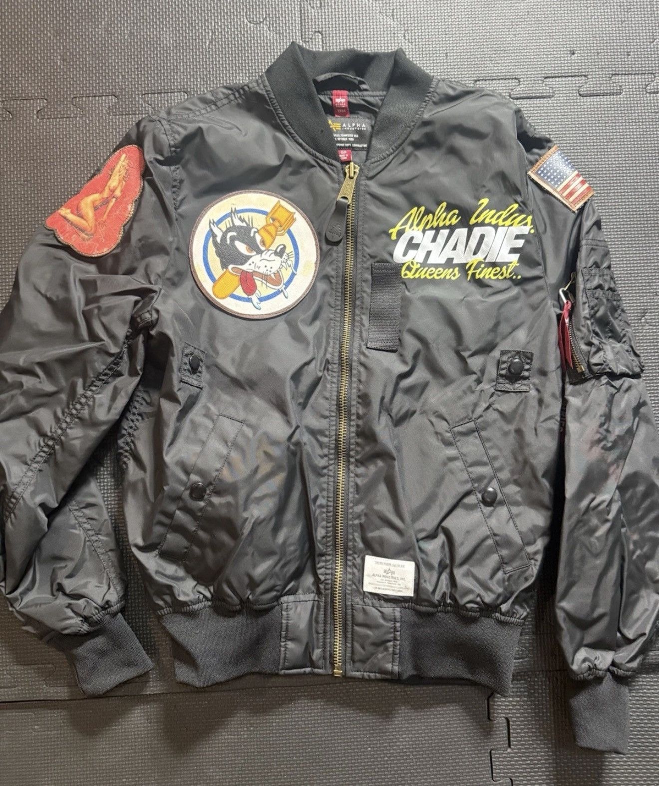 Alpha Industries Alpha Industries X Chadie Bomber No Guts No Glory L-2B Size US S / EU 44-46 / 1 - 13 Thumbnail