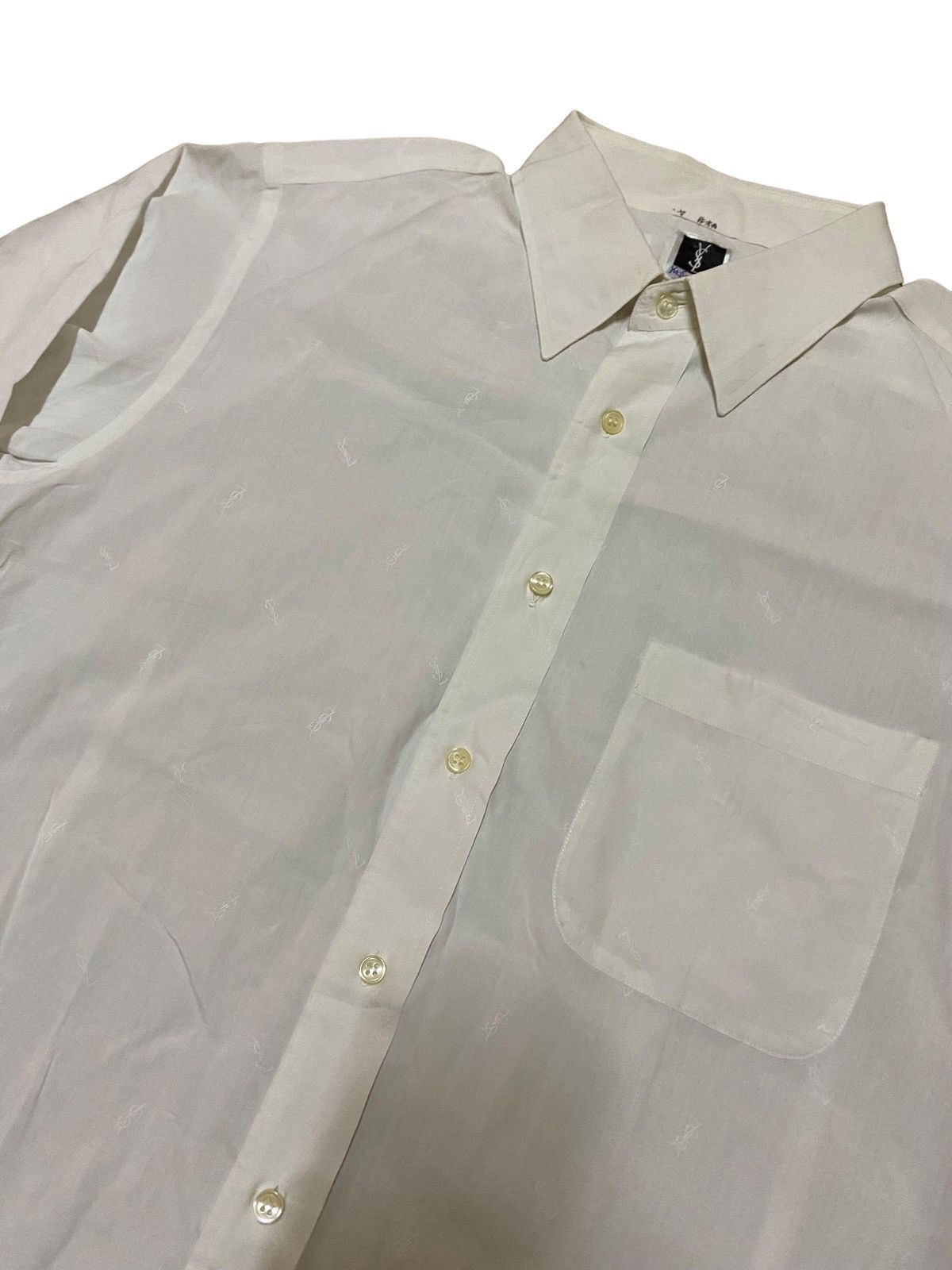 Vintage Yves Saint Laurent Monogram Button Shirt