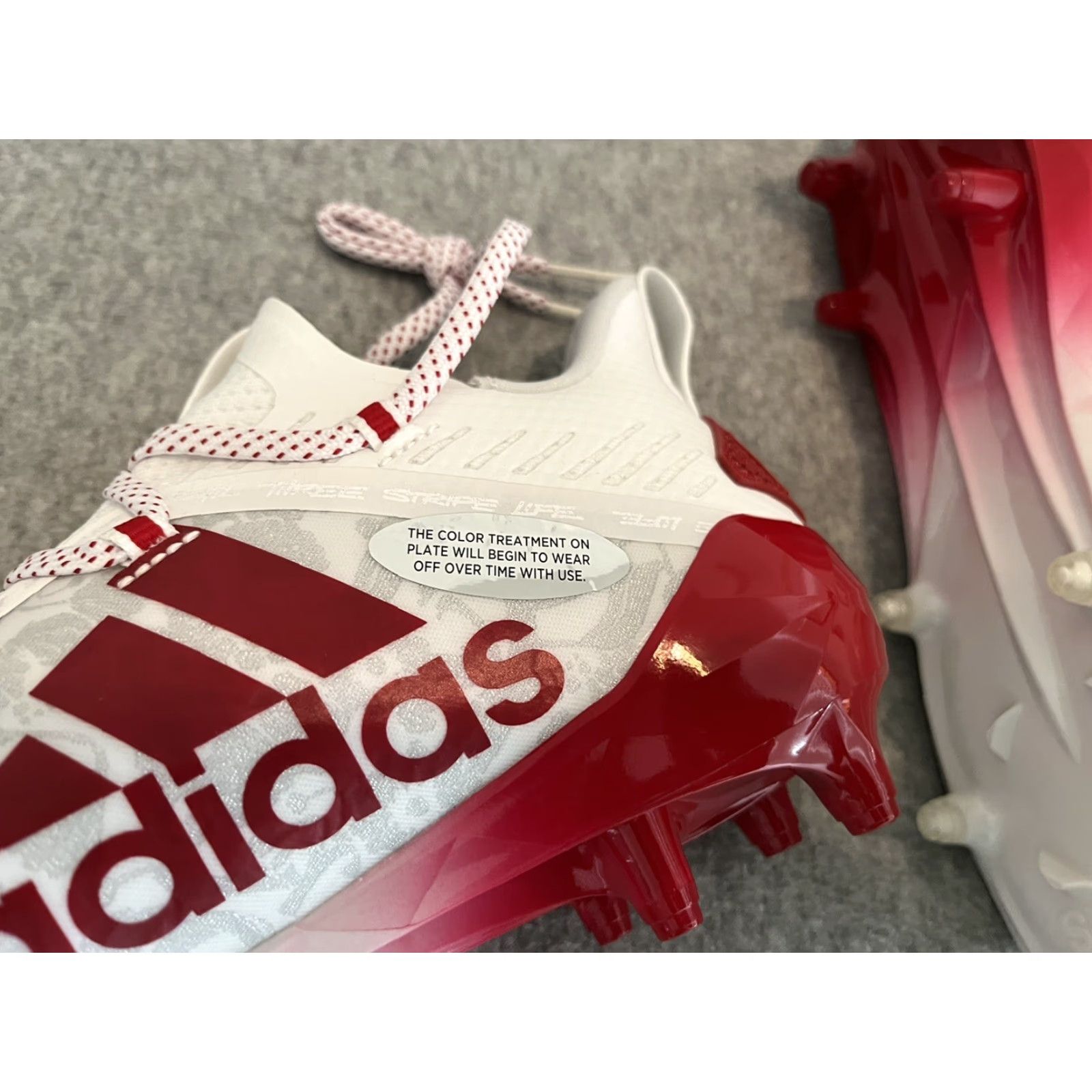 Adidas Adidas Adizero Cleat Football Mens Size 8 Floral White Red FU6708 Multicolor Cleat Adizero Football Shoes Mens Size US 8 / EU 41 - 5 Thumbnail