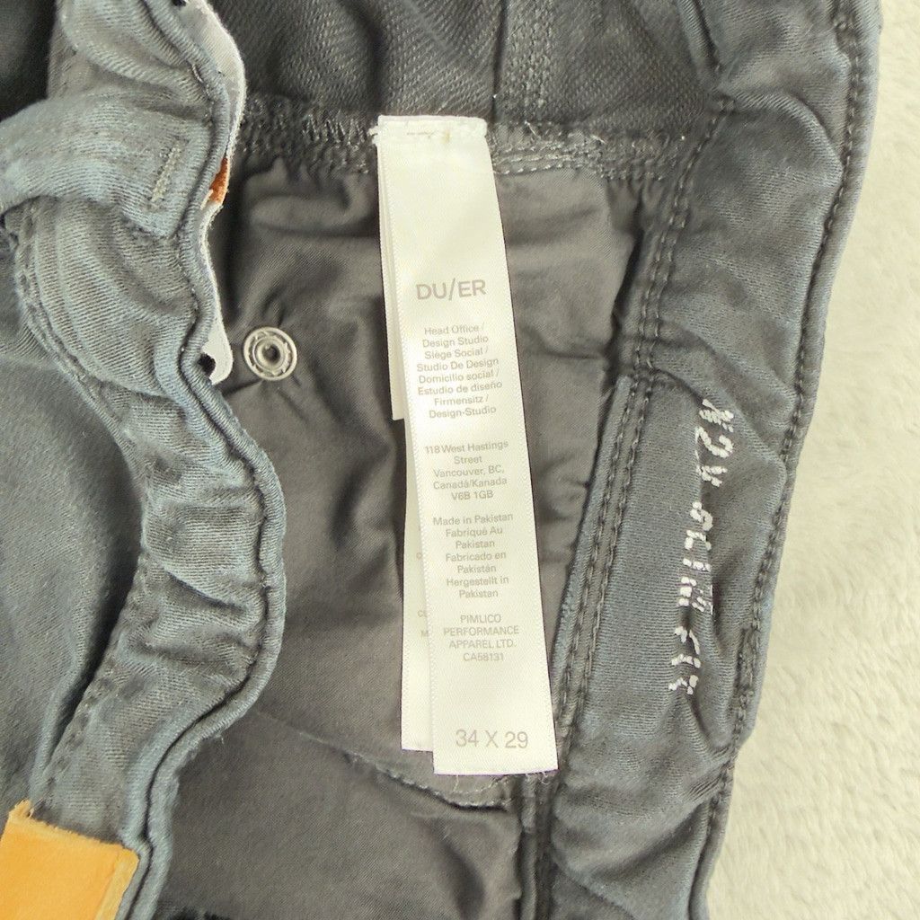 DUER DU/ER Men's Sz 34 W X 29 L N2X Slim Fit No Sweat Jogger Pant Size US 33 - 6 Thumbnail