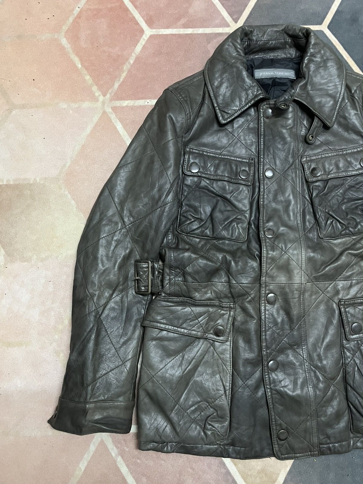 Journal Standard 💥MEGA RARE💥JOURNAL STANDARD COWSKIN MULTIPOCKETED BIKERS Size US M / EU 48-50 / 2 - 4 Thumbnail