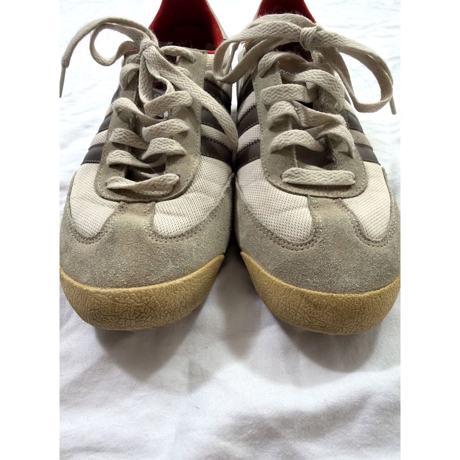 Adidas Adidas Dragon Sneaker Men’s Size 6.5 Low Top Beige Brown Red 2011 Swoosh Shoe Nike-style? Size US M / EU 48-50 / 2 - 5 Thumbnail