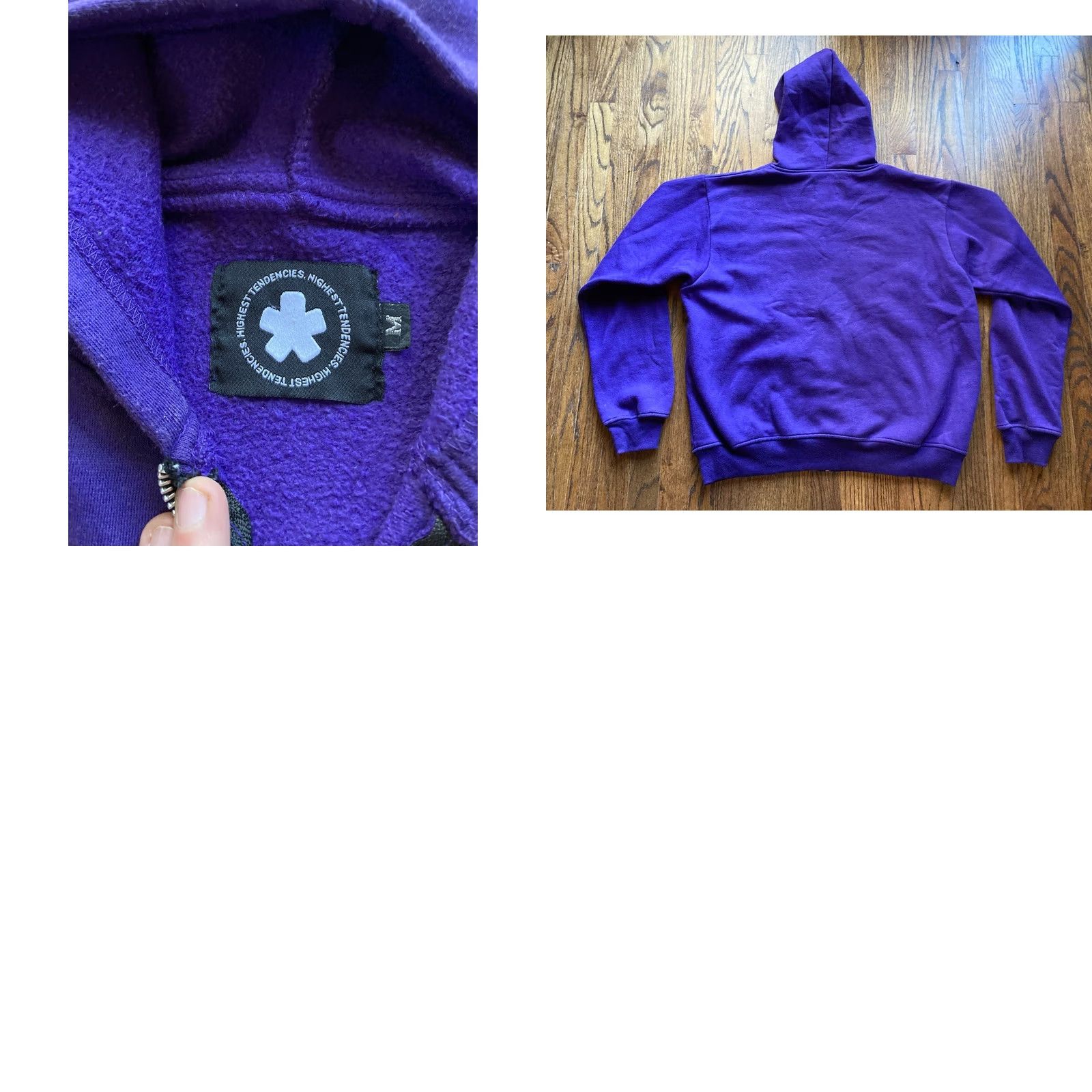 Logo 7 Highest Tendencies Hoodie Mens Size Medium Purple Full Zip Logo Size US M / EU 48-50 / 2 - 8 Thumbnail