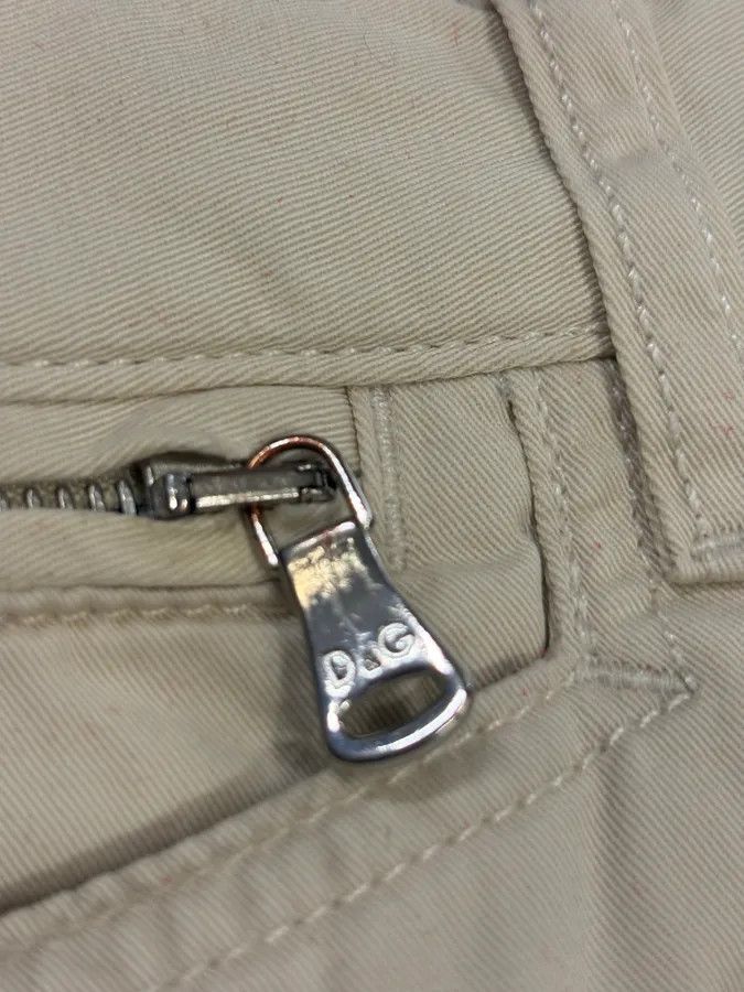 Dolce & Gabbana SS2003 Dolce & Gabbana Cream Cargo Pants Size US 31 - 9 Thumbnail
