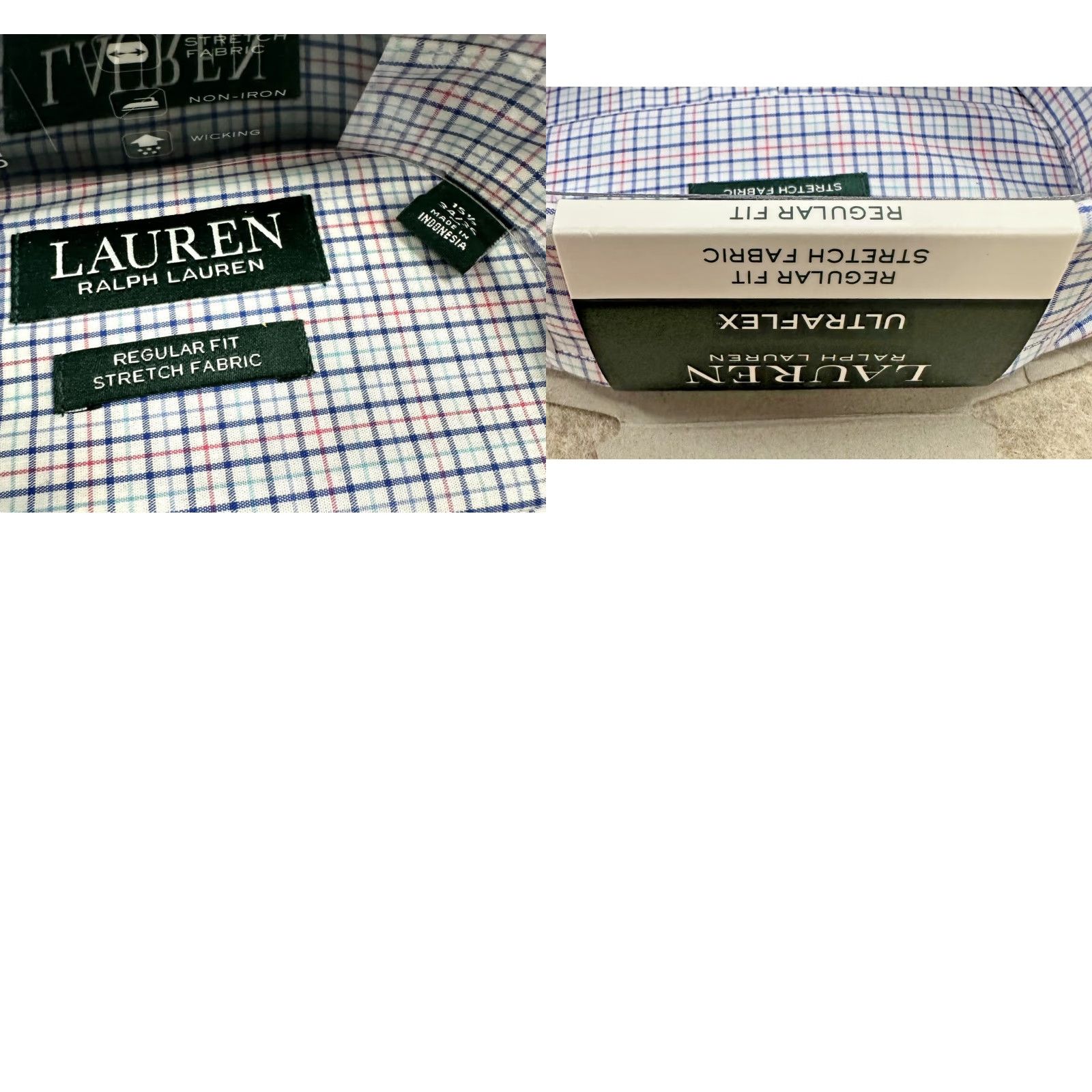Ralph Lauren Lauren Ralph Lauren Shirt Mens Medium Plaid Multicolor Cotton Spandex Regular Fit Button-Down Collar 15.5 Size US L / EU 52-54 / 3 - 8 Thumbnail
