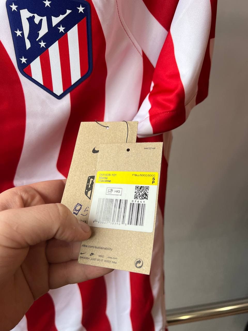 Nike MEW! 2022/23 ATLETICO MADRID HOME SOCCER JERSEY SHIRT NIKE S Size US S / EU 44-46 / 1 - 8 Thumbnail