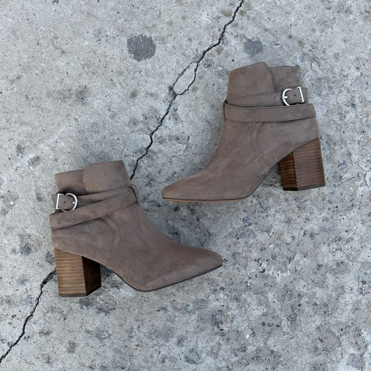 H&M Vintage Women’s Suede Heels Boots Shoes H&M Size 39 Size US 9 / IT 39 - 2 Thumbnail