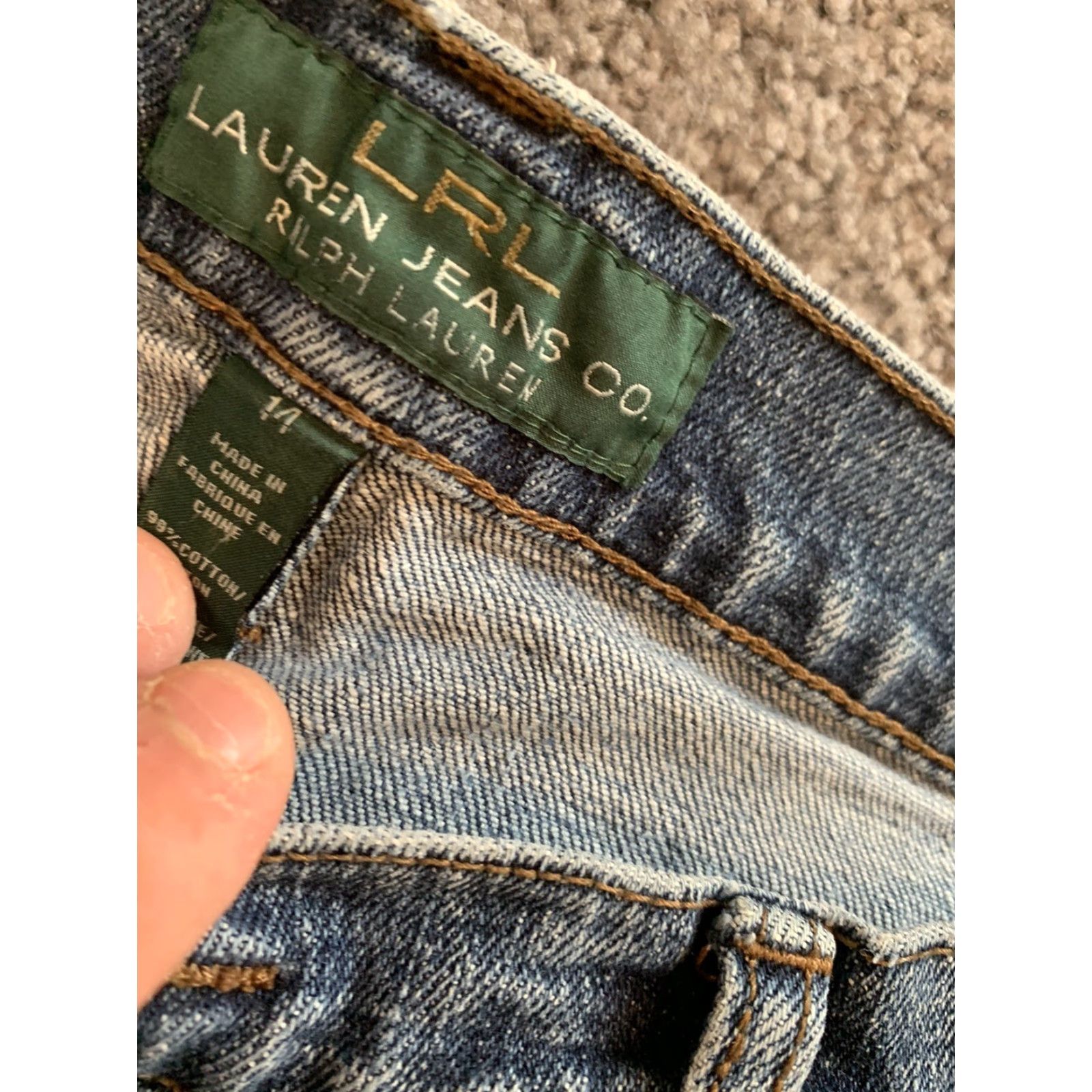CO Ralph Lauren Jeans Co Womans Classic Straight Sz 14 Inseam 30 Size 36" / US 14 / IT 50 - 7 Thumbnail